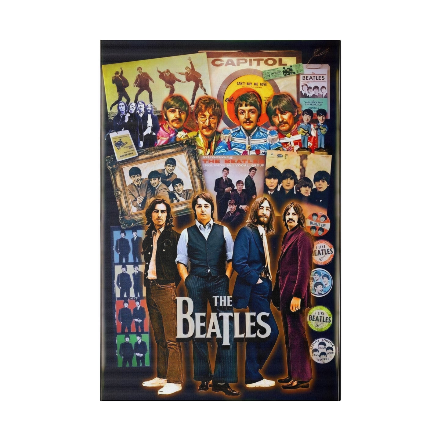 The Beatles: A Compilation of Many Years Canvas