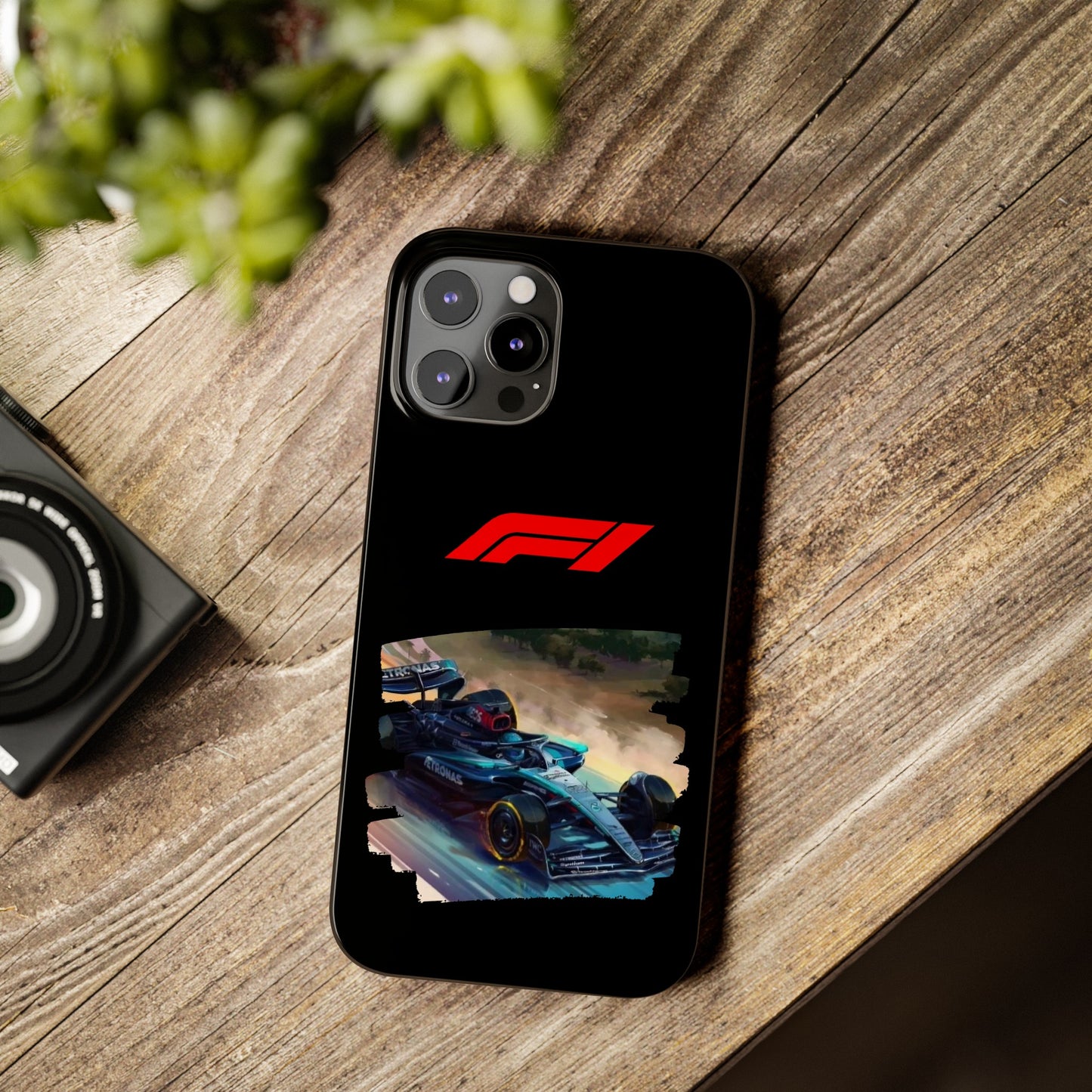 F1 Mercedes Racecar Iphone 15, 14, 13, 12, 11 Cases
