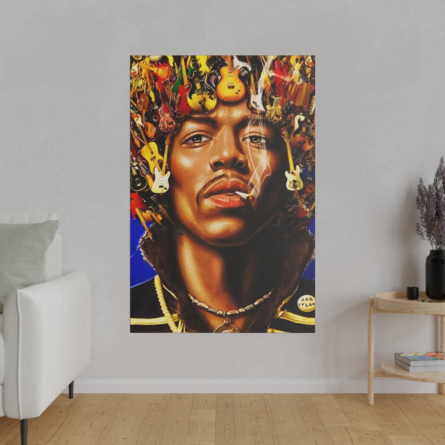 Jimi Hendrix Guitar King - Canvas