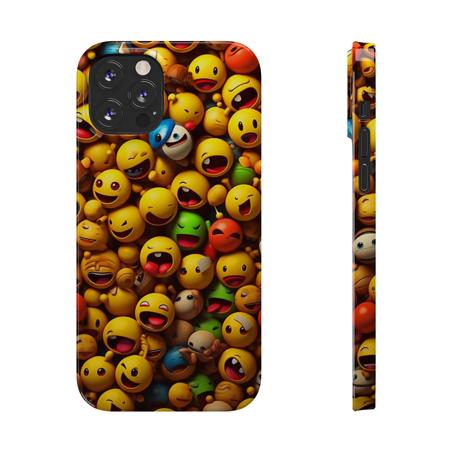 Colorful Emoji Iphone 15, 14, 13, 12 Cases