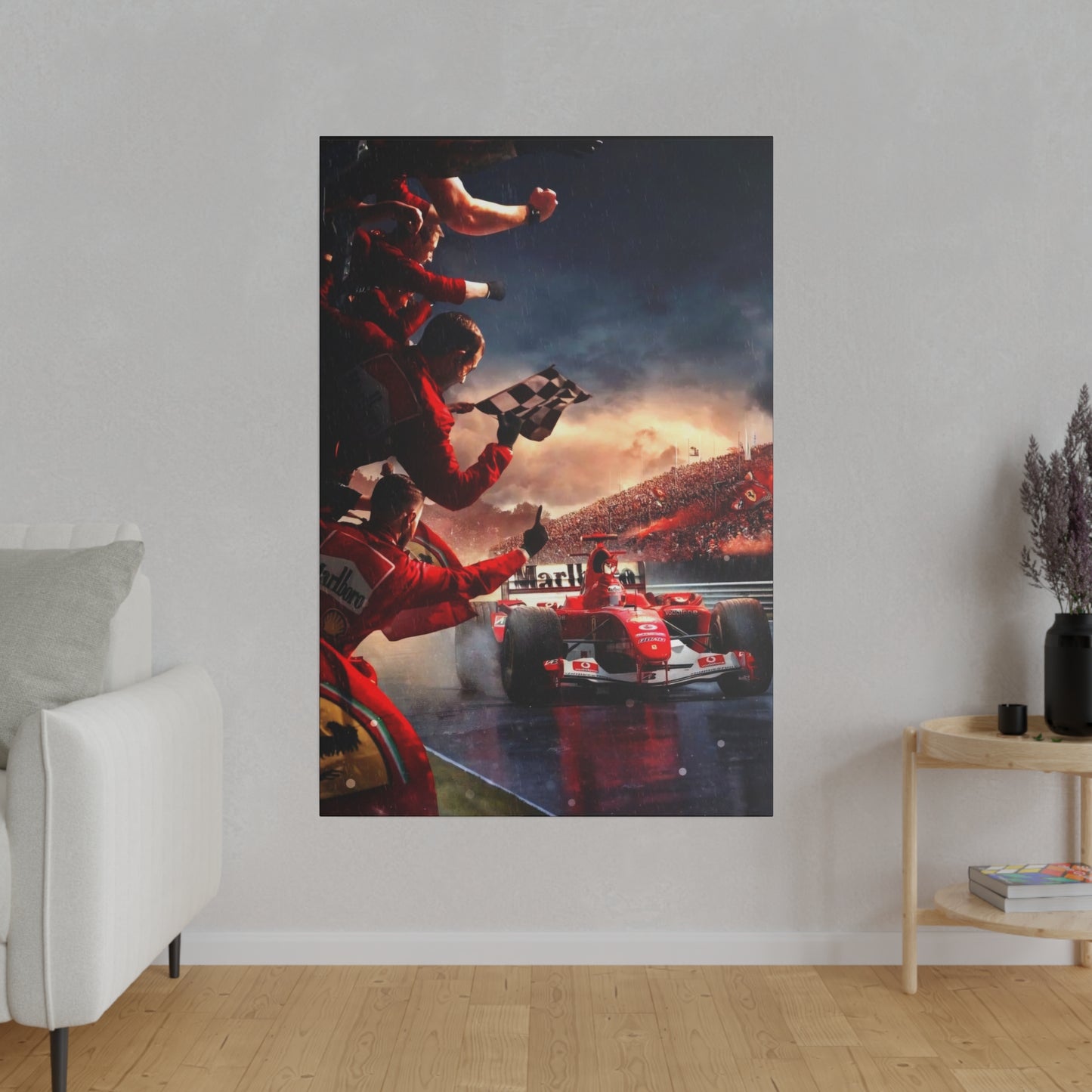 Ferrari Michael Schumacher Victory Canvas: Celebrate the Legend