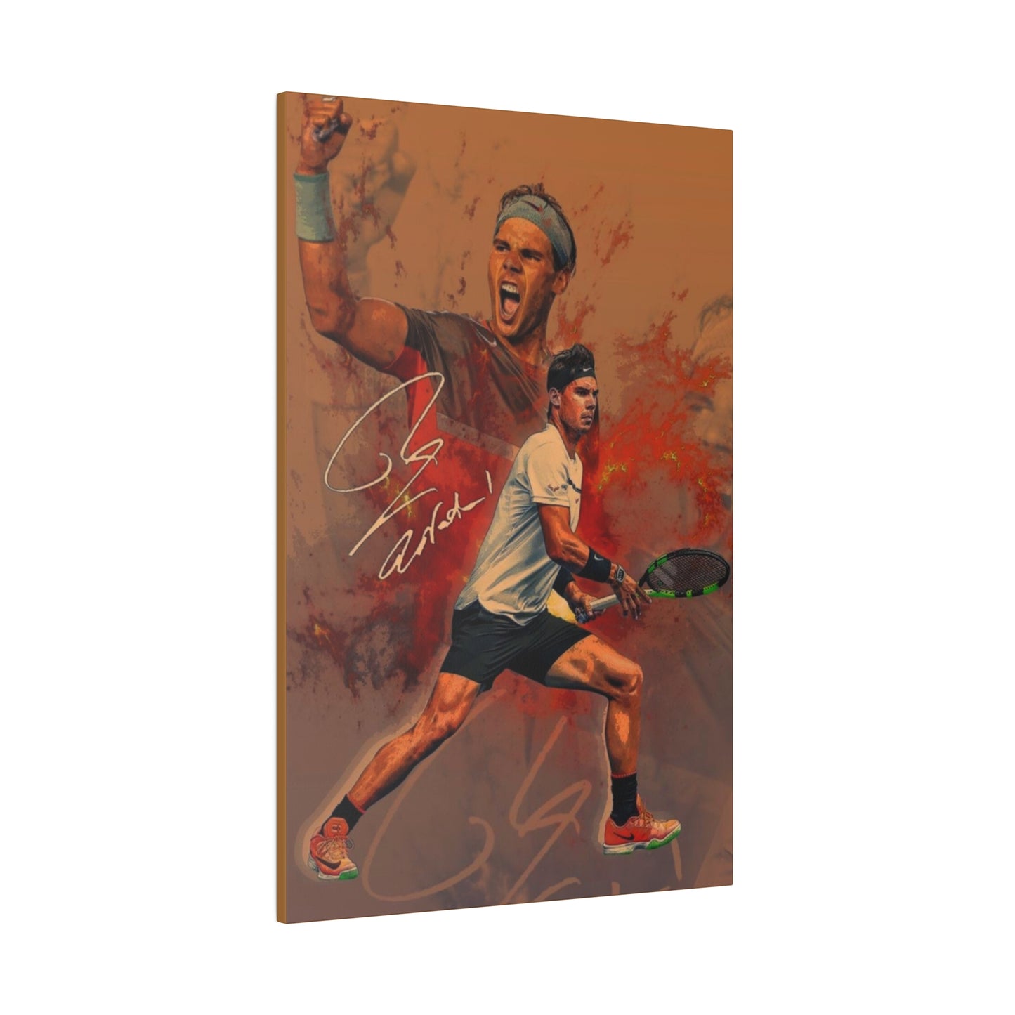 Tennis Legend Nadal: Game, Set and Match Canvas