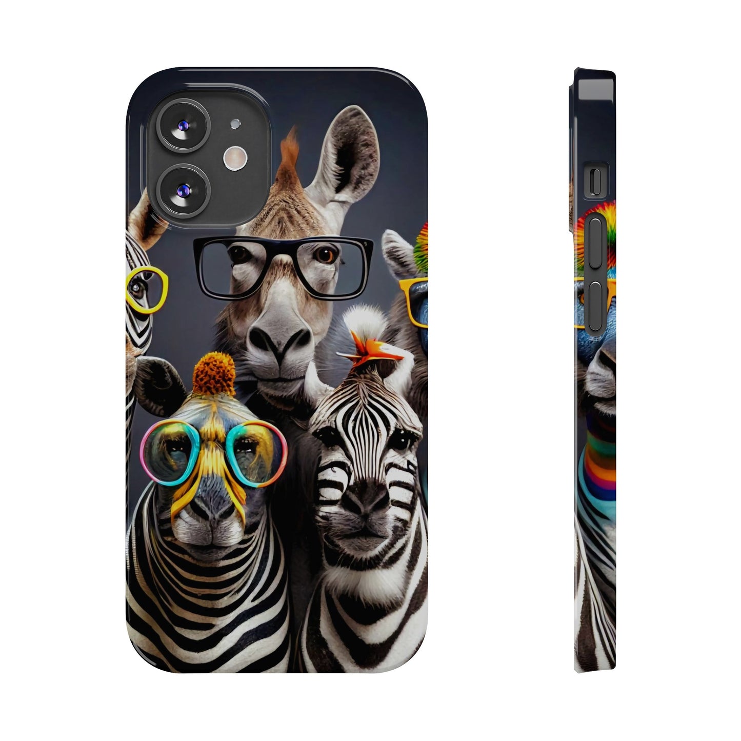 Funny Cool Zebras" iPhone 15, 14, 13, 12 Cases