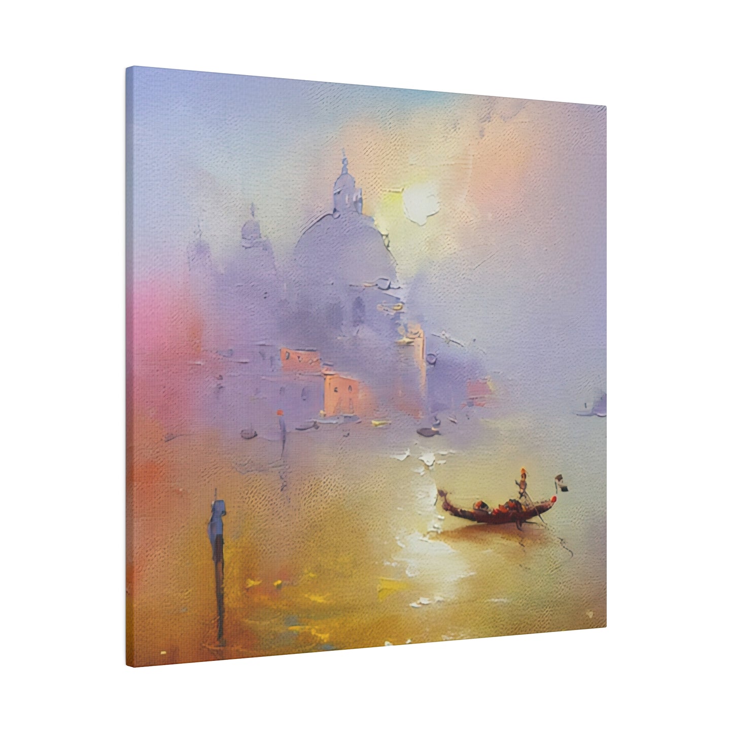 Gondola Harmonies: Serenading Venice's Waterways - Canvas