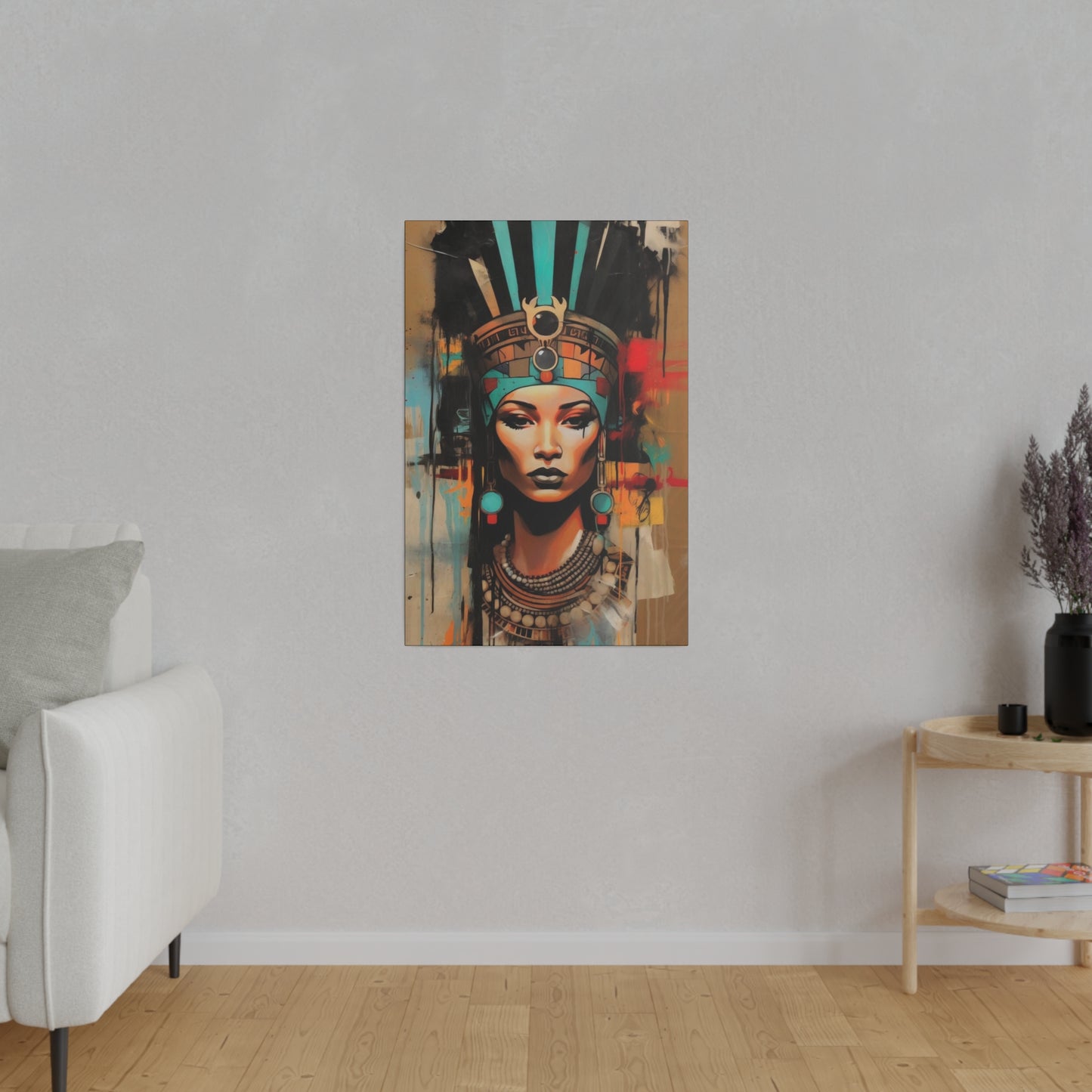 Pharaoh Queen of Egypt: Regal Wall Art - Canvas