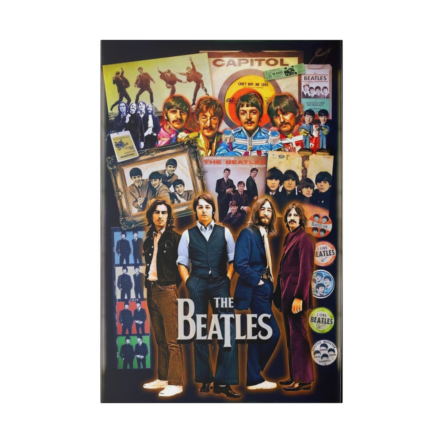 The Beatles: A Compilation of Many Years Canvas