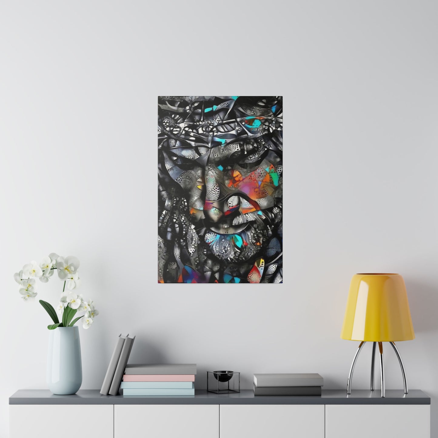 Jesus with Thorn Crown: Sacred Wall Art - Canvas