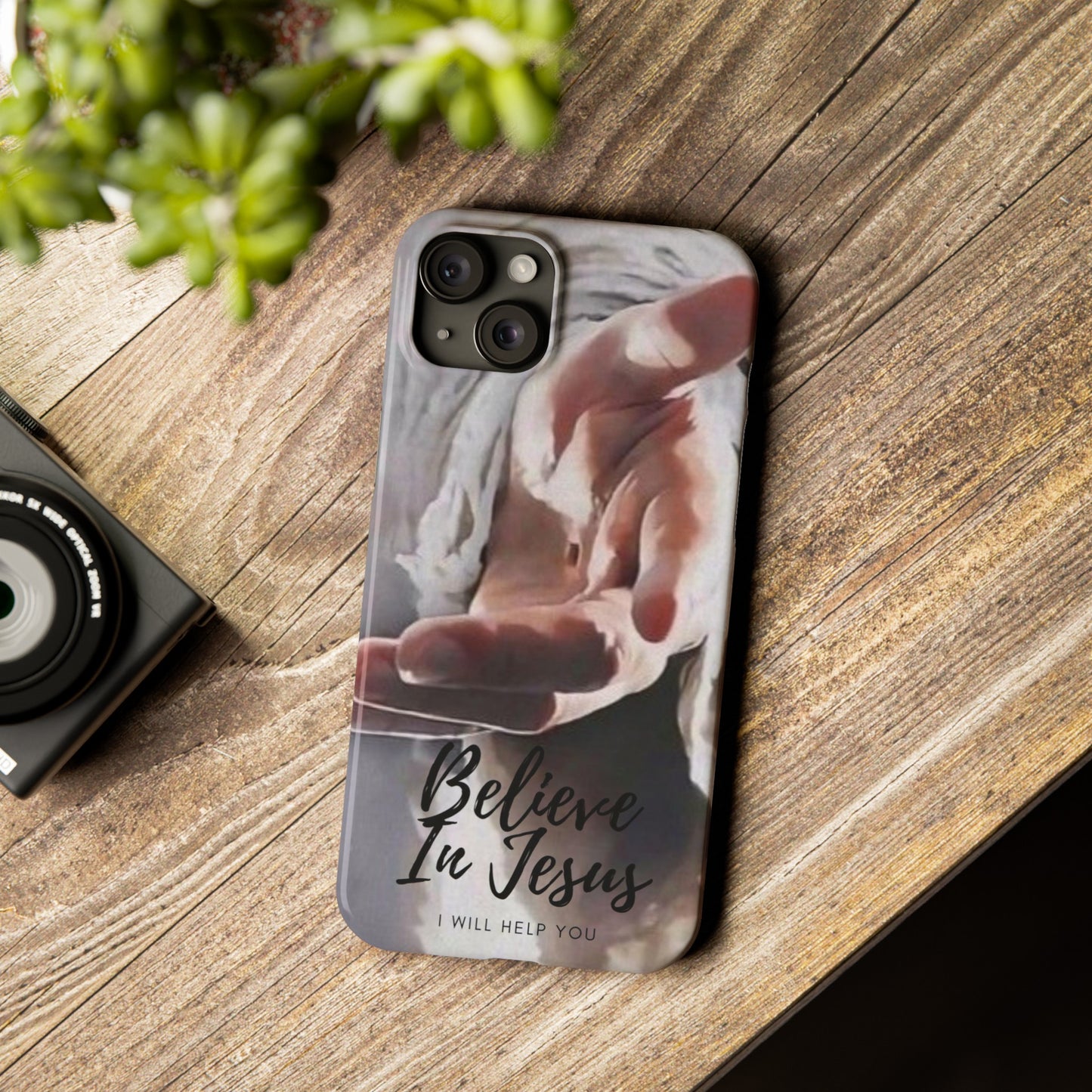 Believe: Jesus Reaches Out His Hand" iPhone 15, 14, 13, 12, Cases