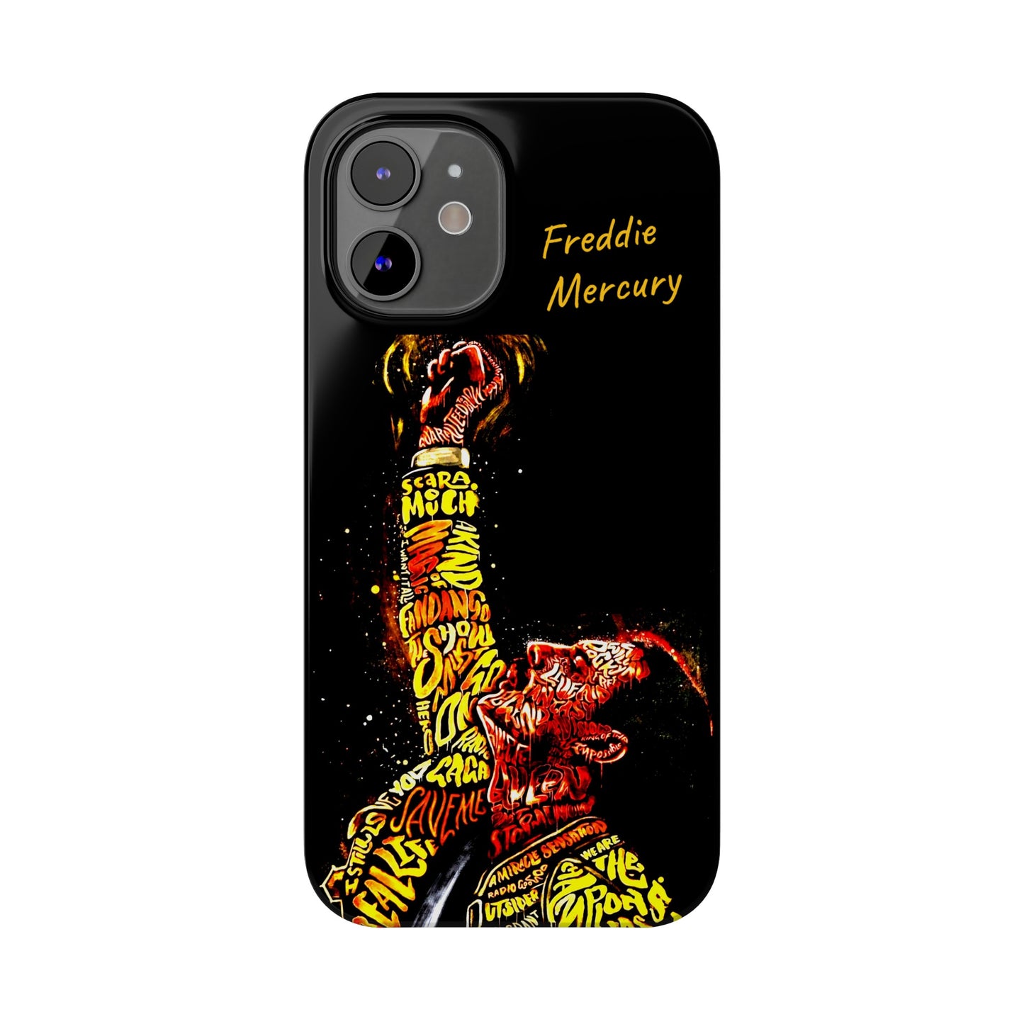Freddie Mercury Songs IPhone 15, 14, 13, 12, 11 Cases