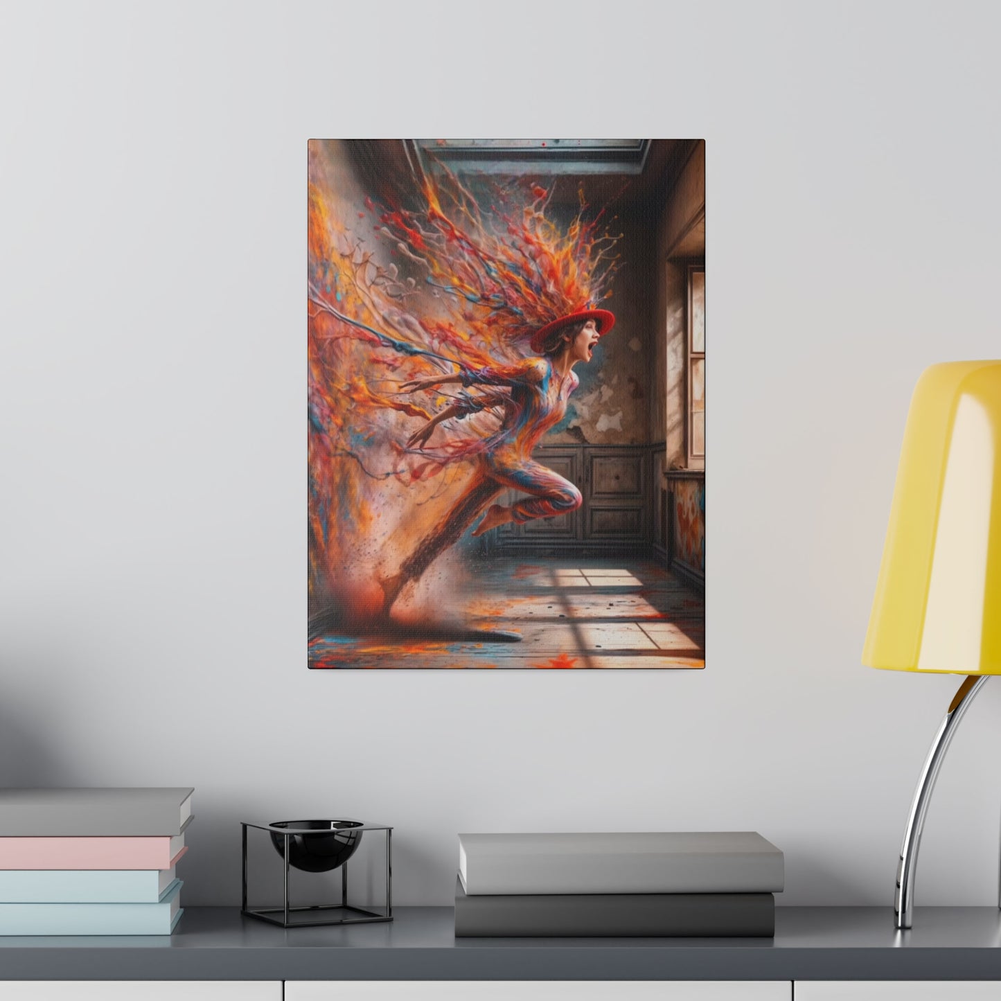 Breaking Through: A Spectrum of Paints - Canvas