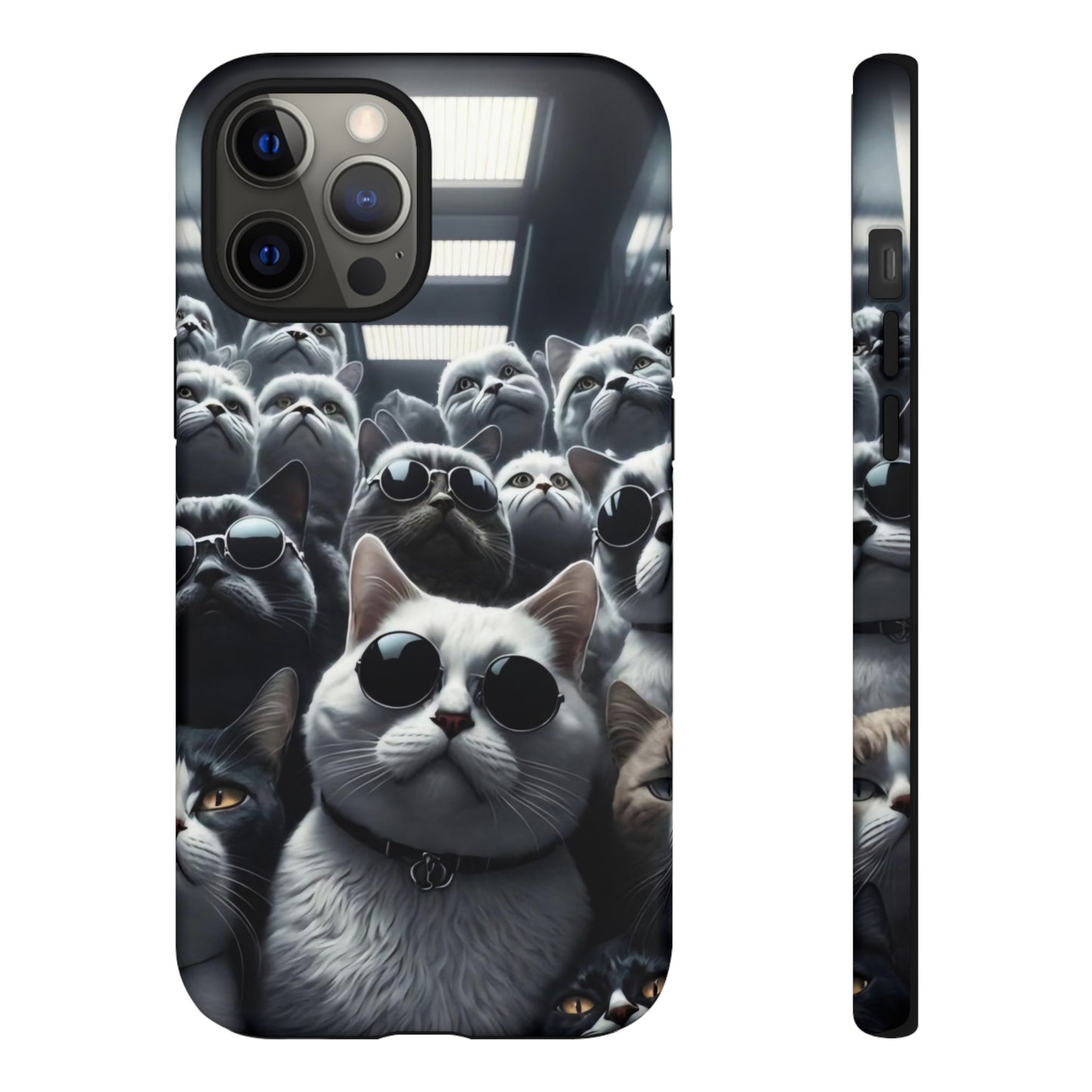 Cool Cats with Sunglasses" for iPhone 15, 14, 13, 12, 11 and Galaxy S23, S22 Cases