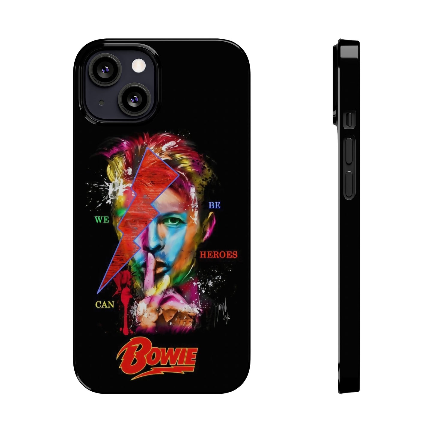 David Bowie: We Can Be Heroes" iPhone 15, 14, 13, 12 Cases