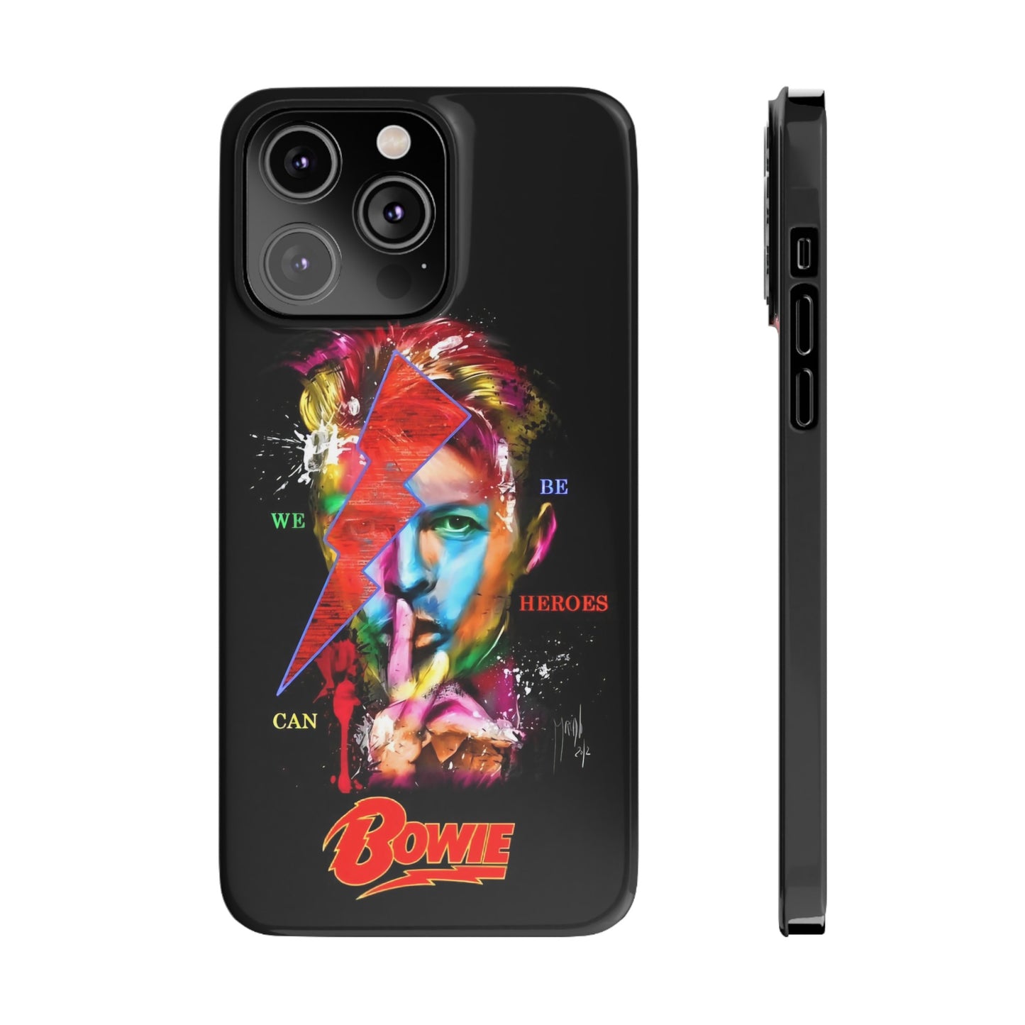 David Bowie: We Can Be Heroes" iPhone 15, 14, 13, 12 Cases