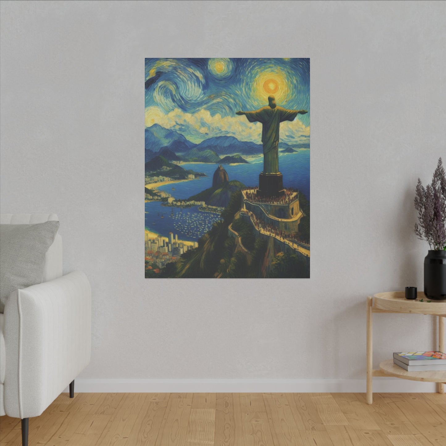 Canvas Rio de Janeiro meets Van Gogh Style