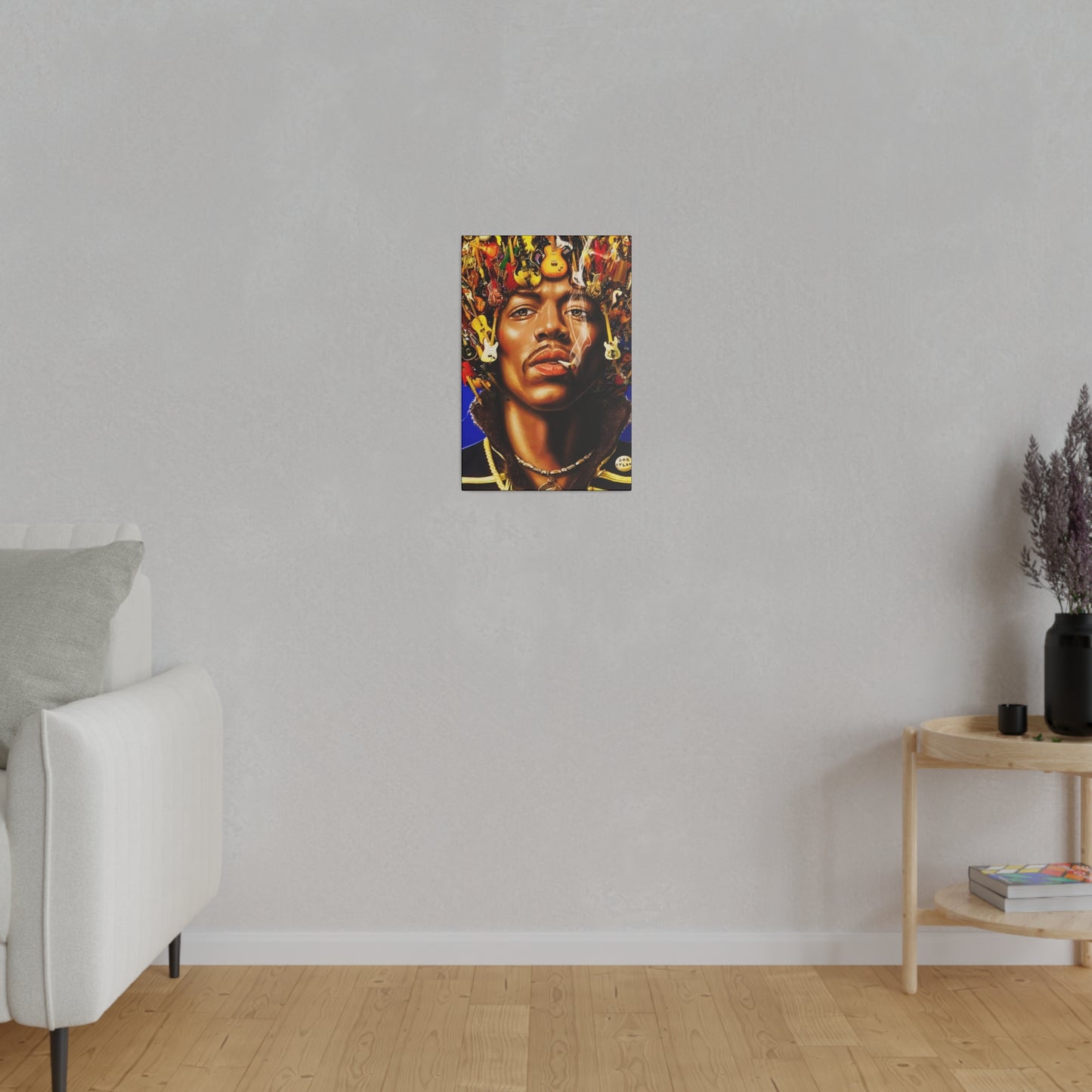 Jimi Hendrix Guitar King - Canvas