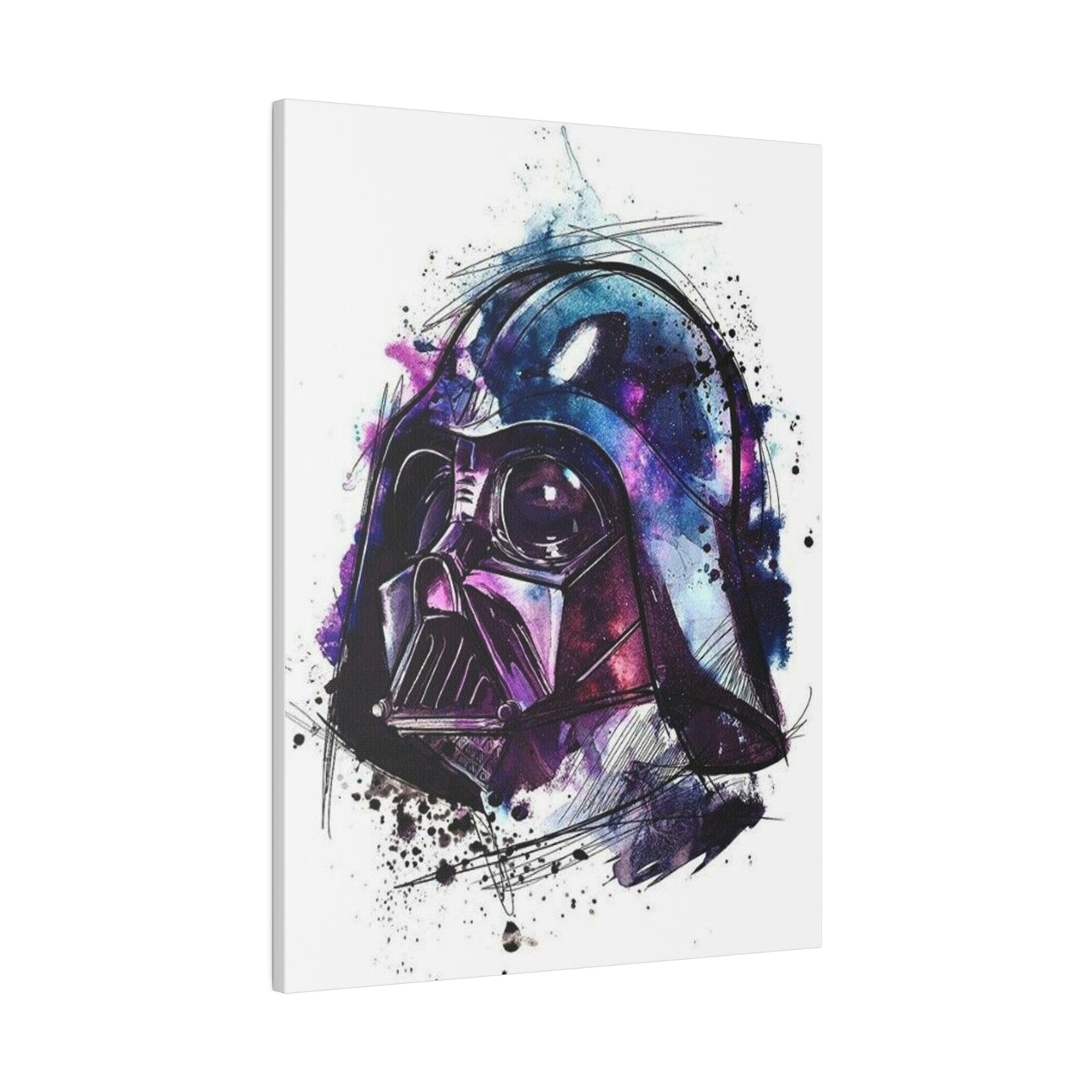 Star Wars Darth Vader Watercolor Canvas: Dark Side Art