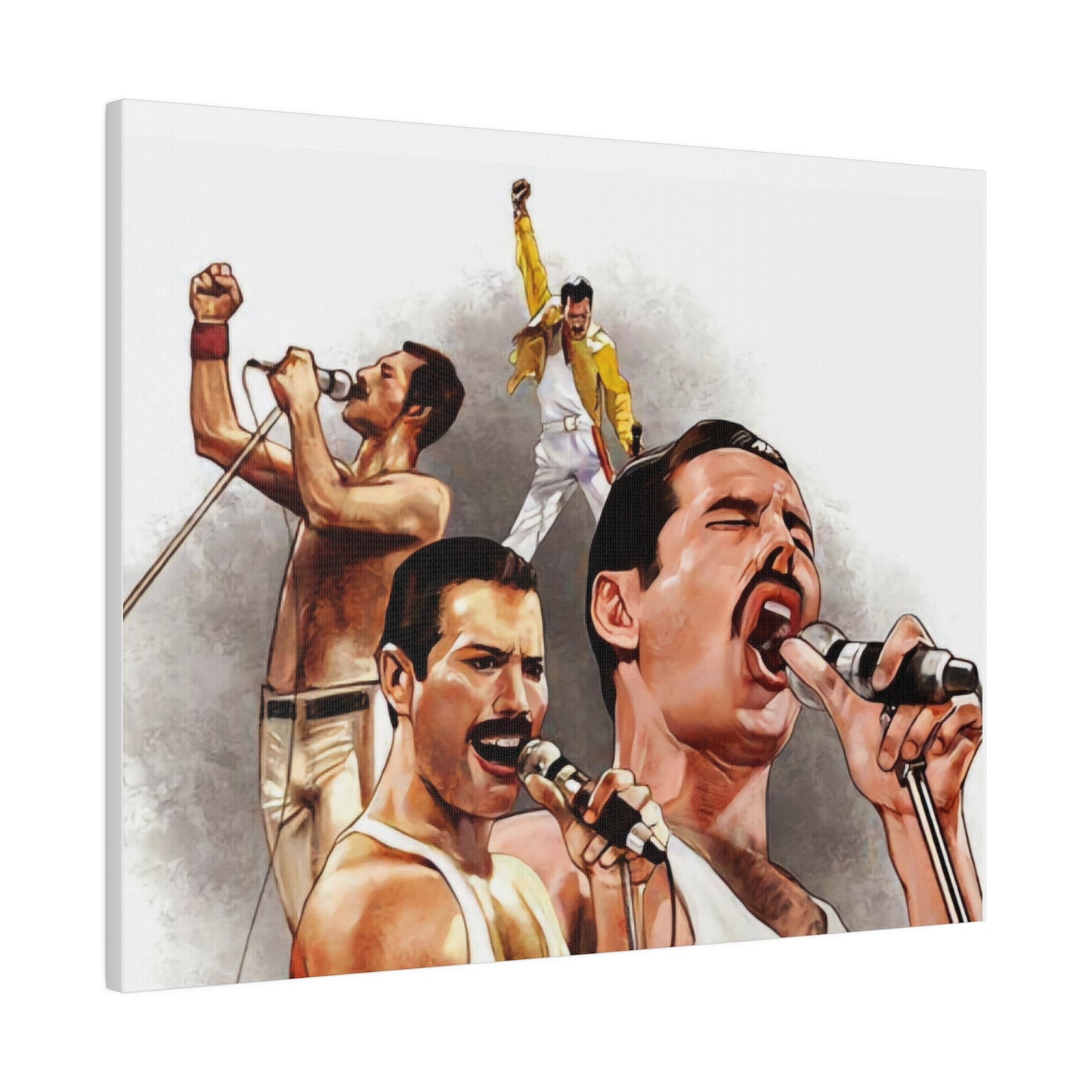 Queen and Freddie Mercury on Live Aid - Canvas