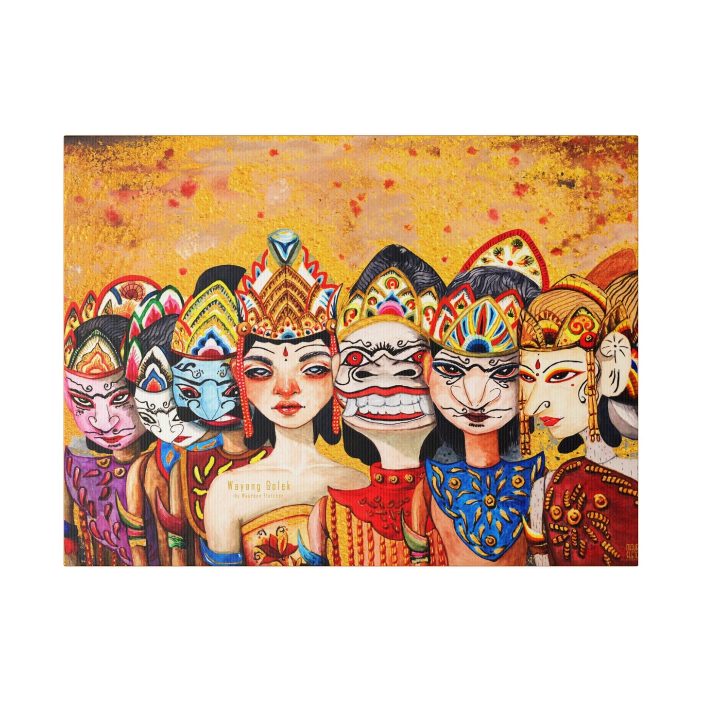 Wayang Art of Indonesia: Wall Decor - Canvas
