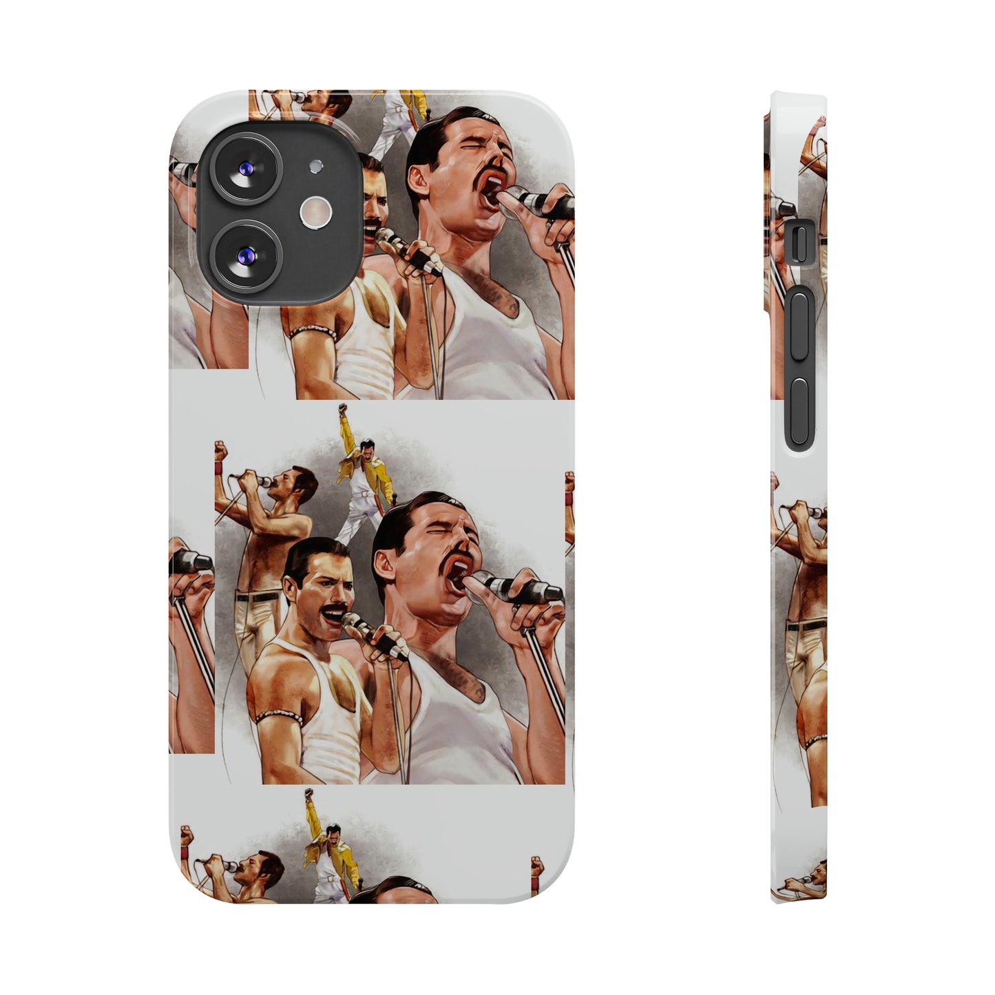 Freddie Mercury, Live, Queen, Iphone 15, 14, 13, 12 Cases