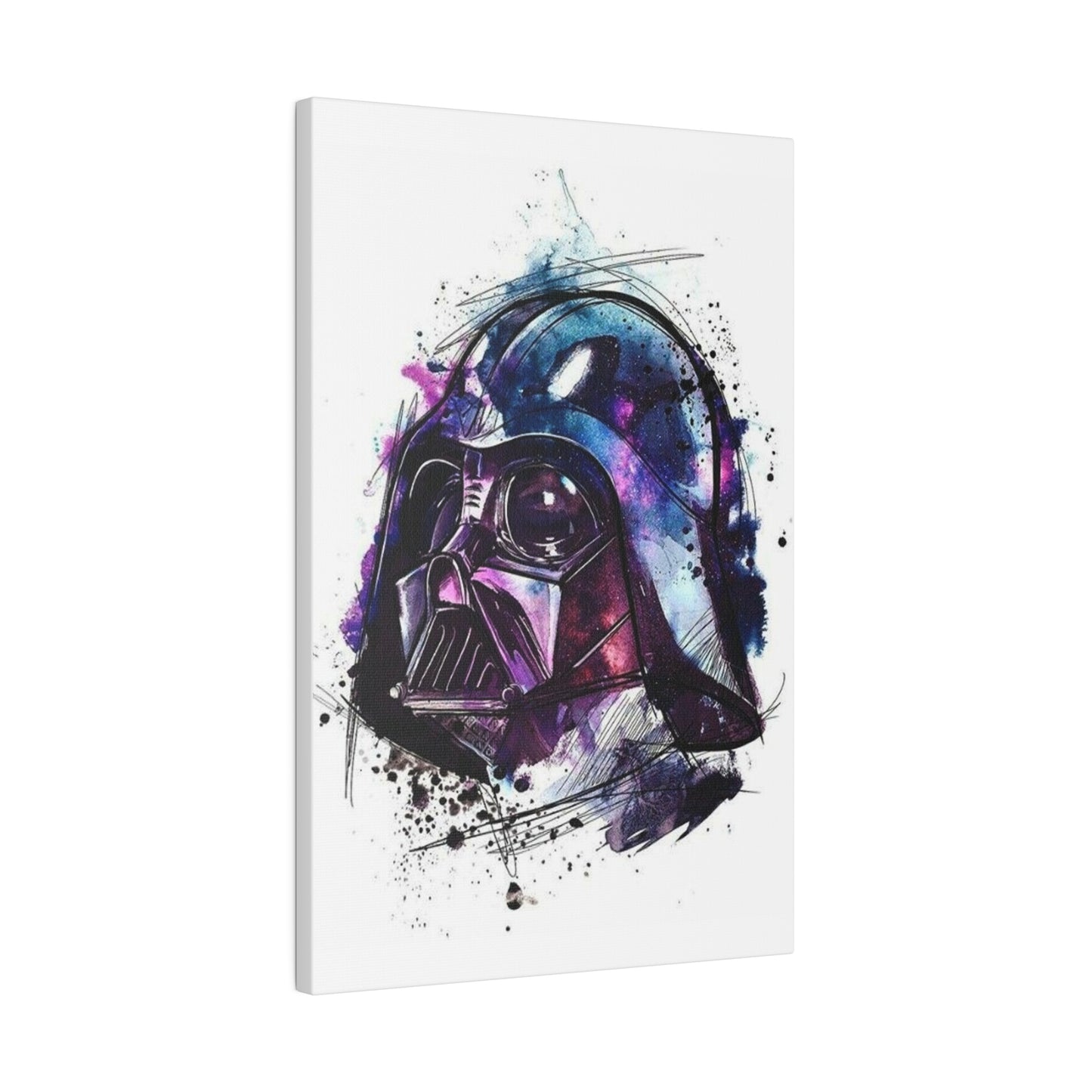 Star Wars Darth Vader Watercolor Canvas: Dark Side Art