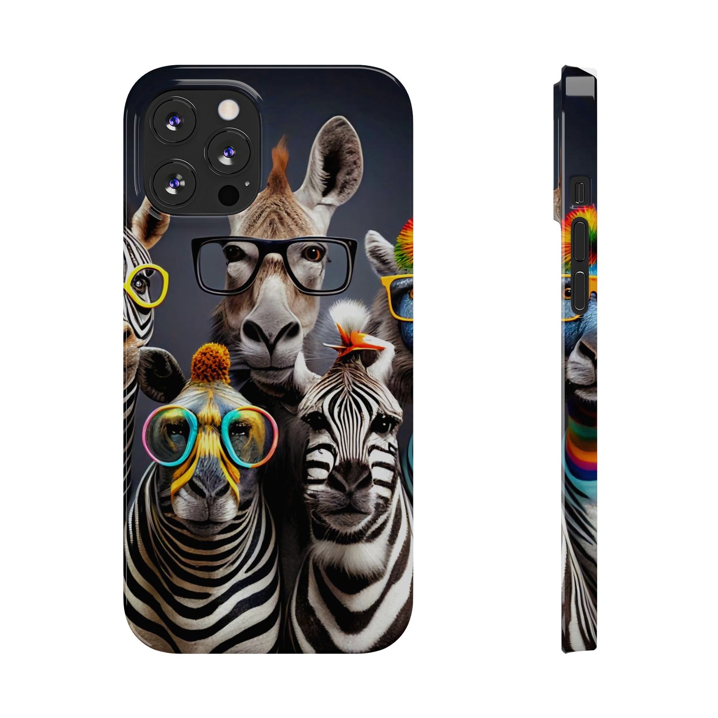 Funny Cool Zebras" iPhone 15, 14, 13, 12 Cases