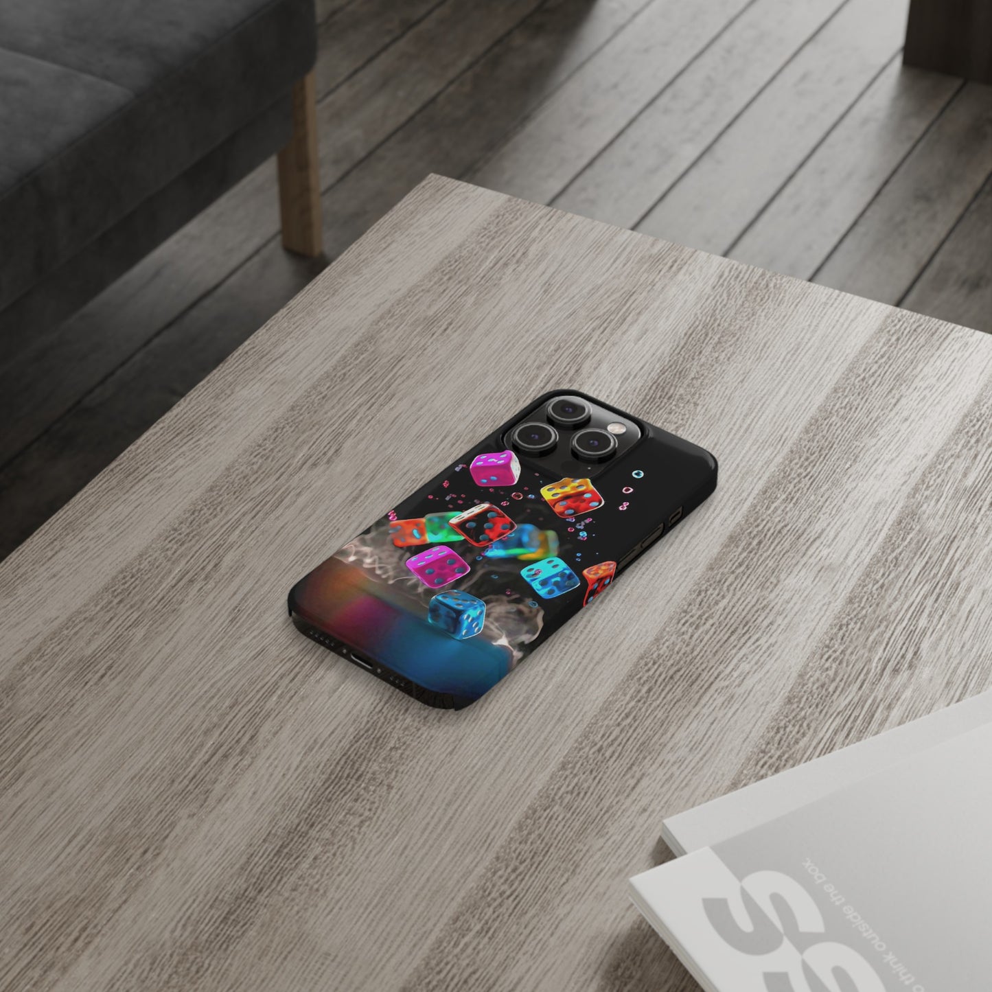 Falling Colorful Cubes, Iphone 15, 14, 13, 12 Cases