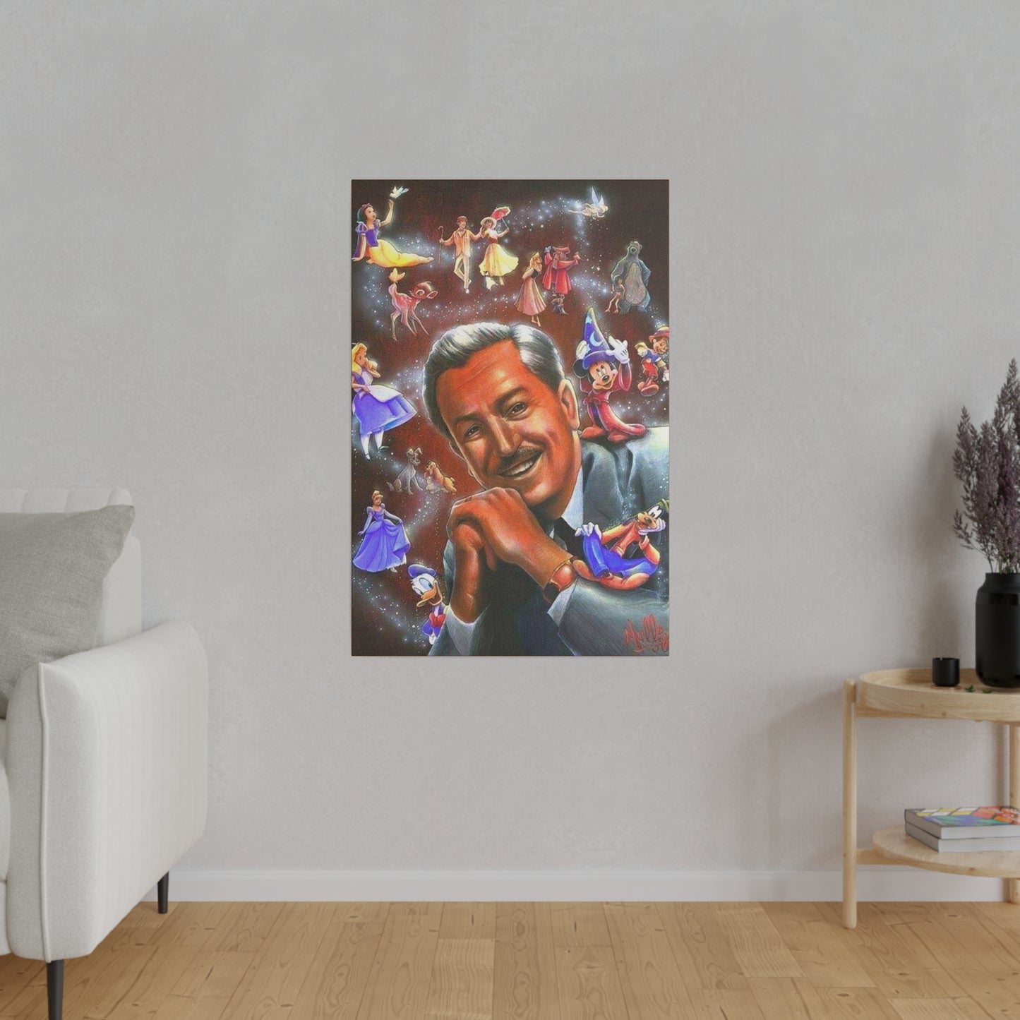 Walt Disney And His Magical World - Canvas