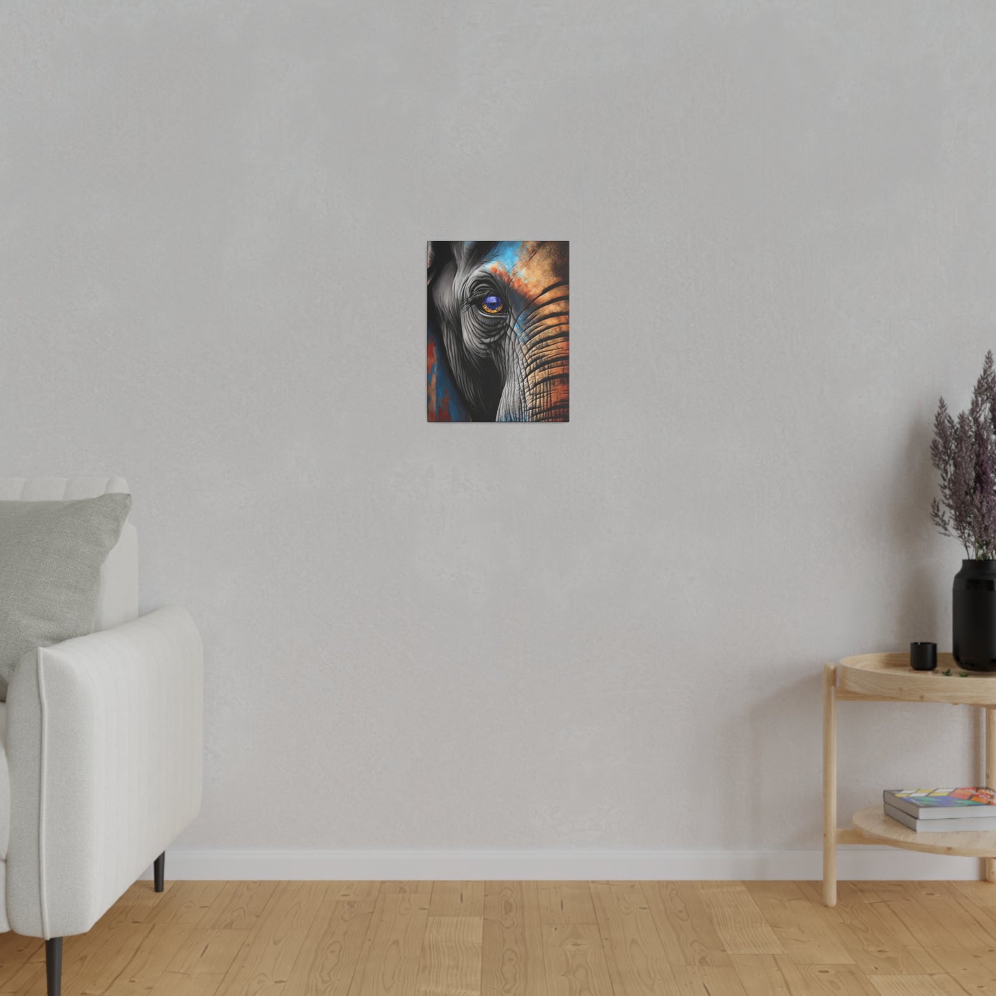 Half Elephant Head: Nature-Inspired Wall Art Canvas