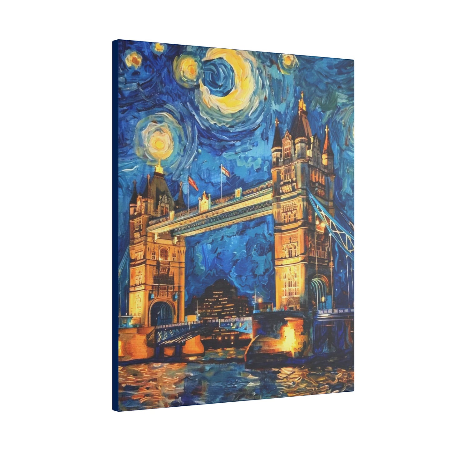 Canvas London Bridge meets Van Gogh Style