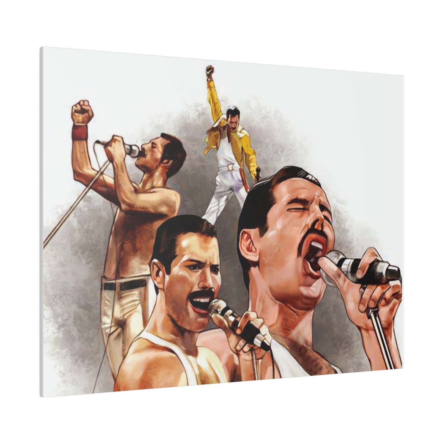 Queen and Freddie Mercury on Live Aid - Canvas