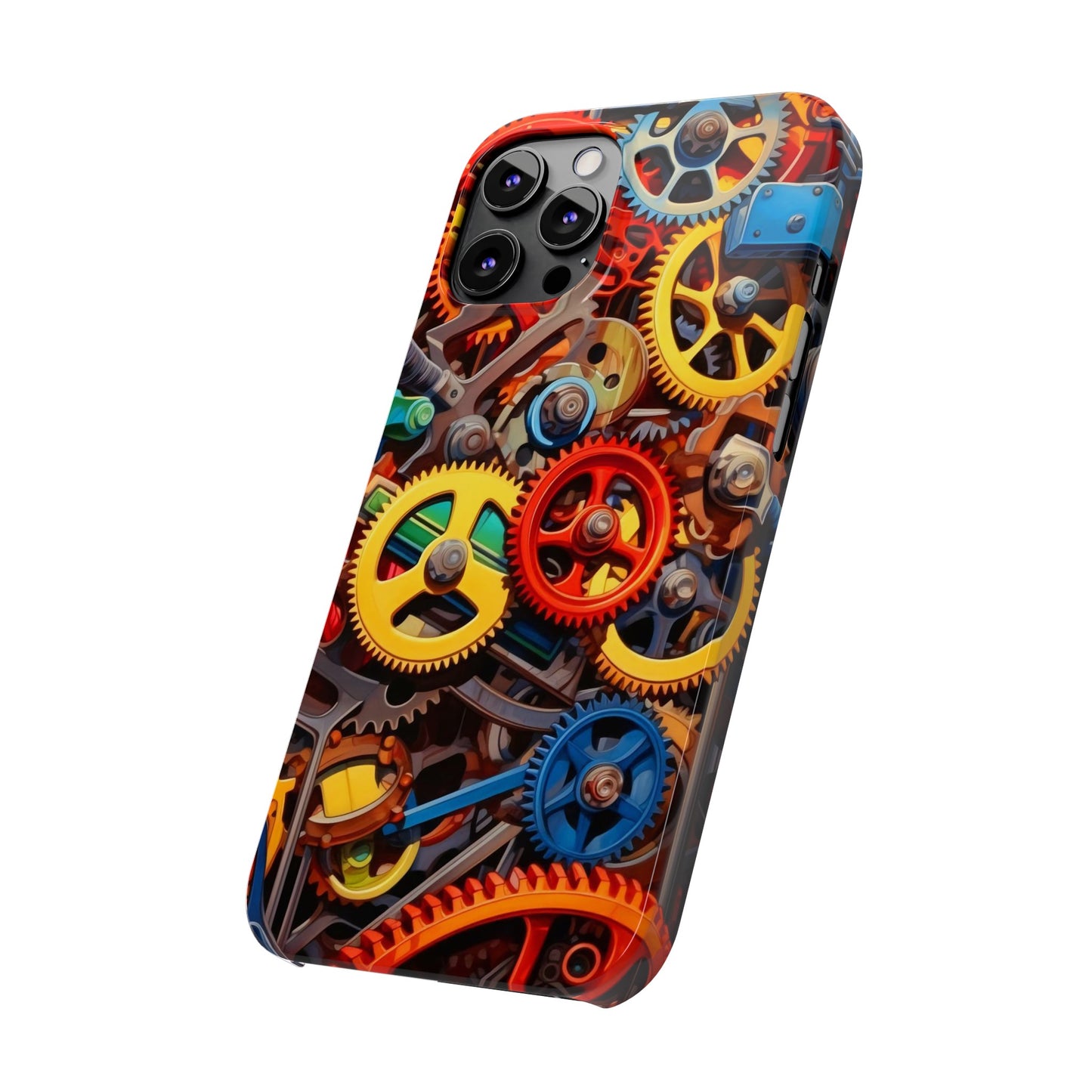 Colorful Gears: Iphone 15, 14, 13, 12 Cases