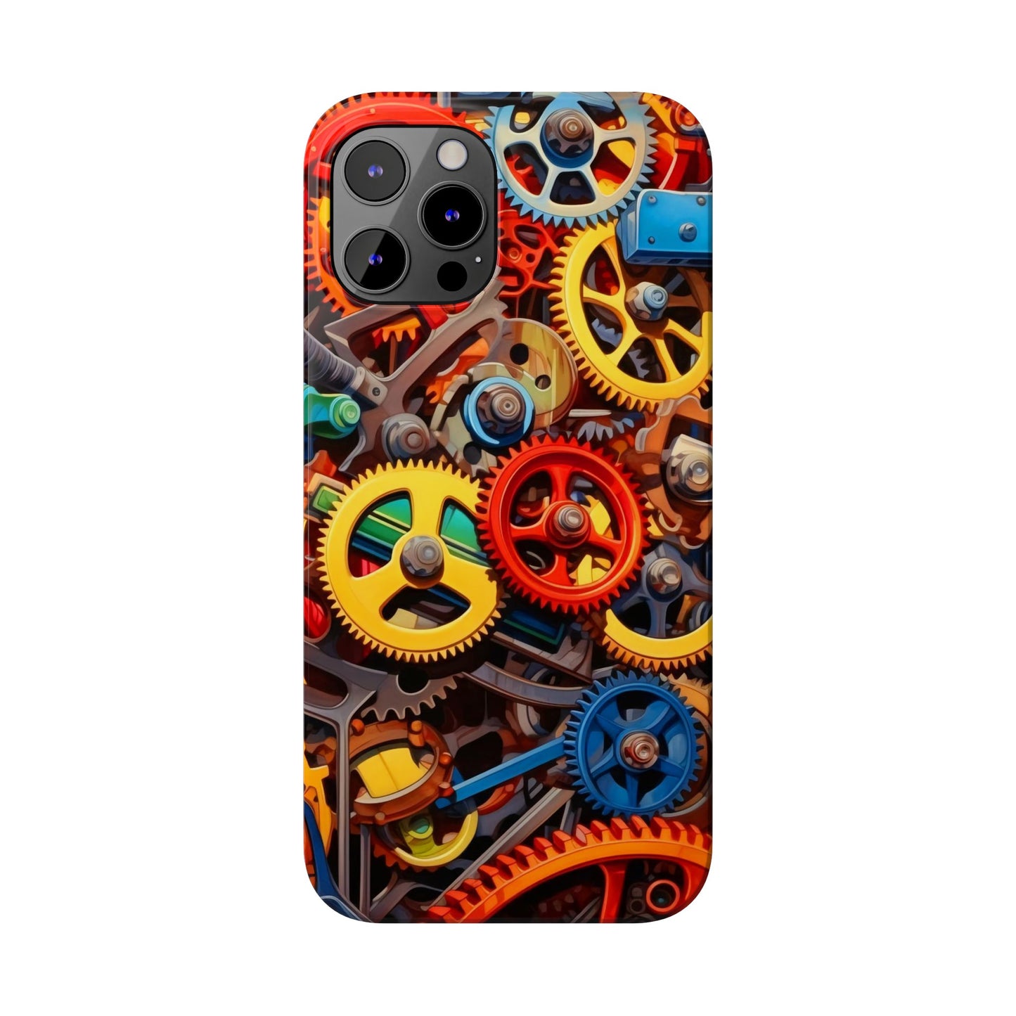 Colorful Gears: Iphone 15, 14, 13, 12 Cases