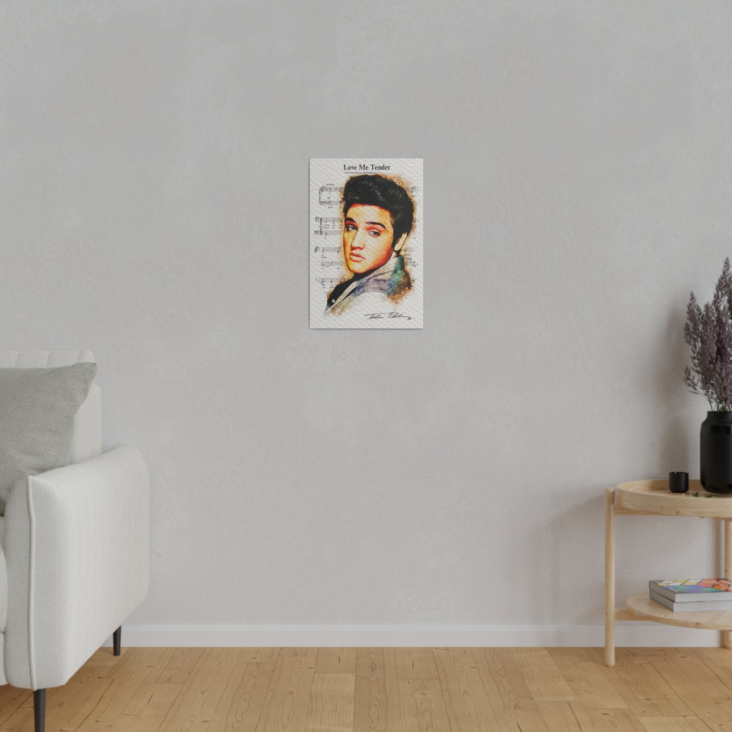 Elvis Love Me Tender Edition Canvas
