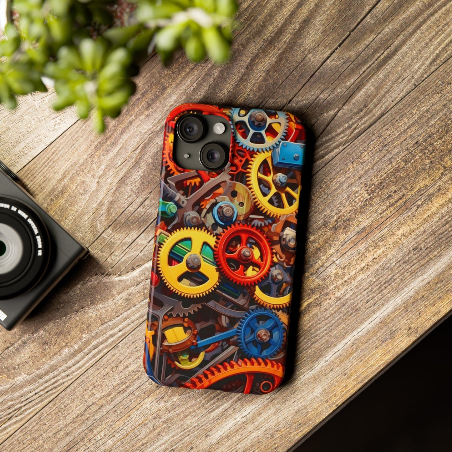 Colorful Gears: Iphone 15, 14, 13, 12 Cases