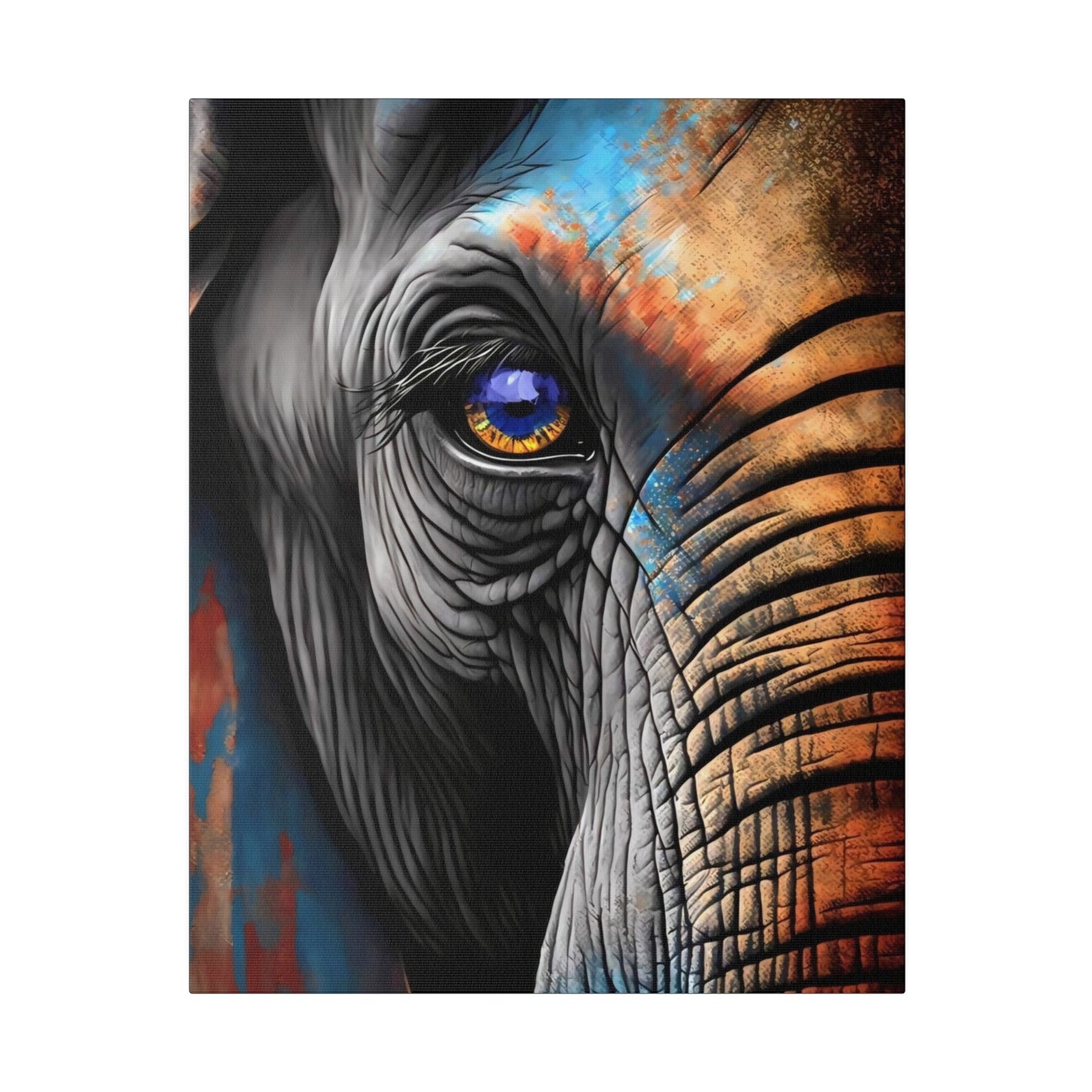 Half Elephant Head: Nature-Inspired Wall Art Canvas