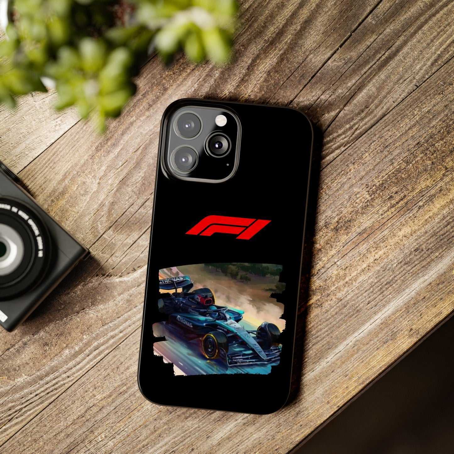F1 Mercedes Racecar Iphone 15, 14, 13, 12, 11 Cases