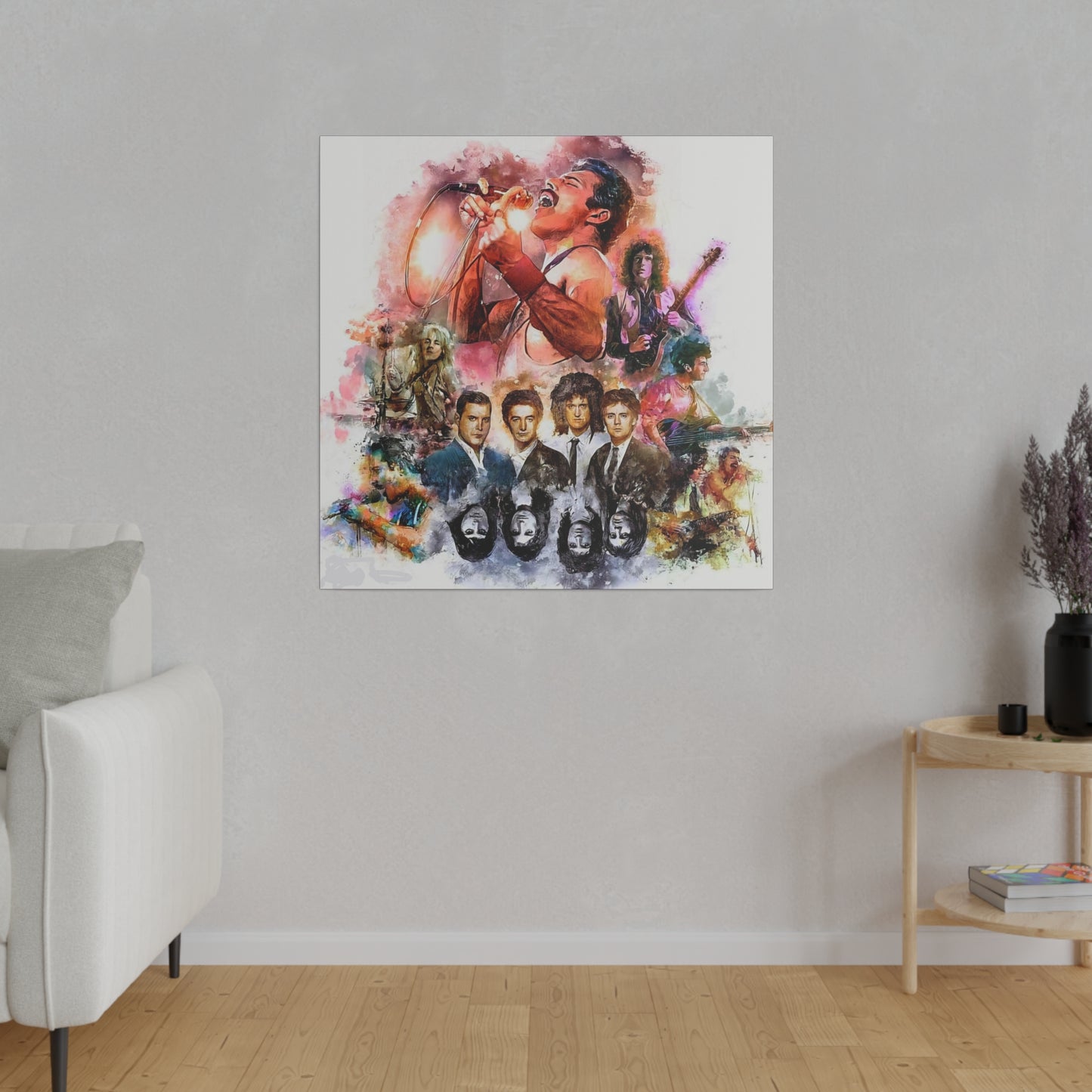 Queen: Compilation of Iconic Moments" Canvas Oil Painting