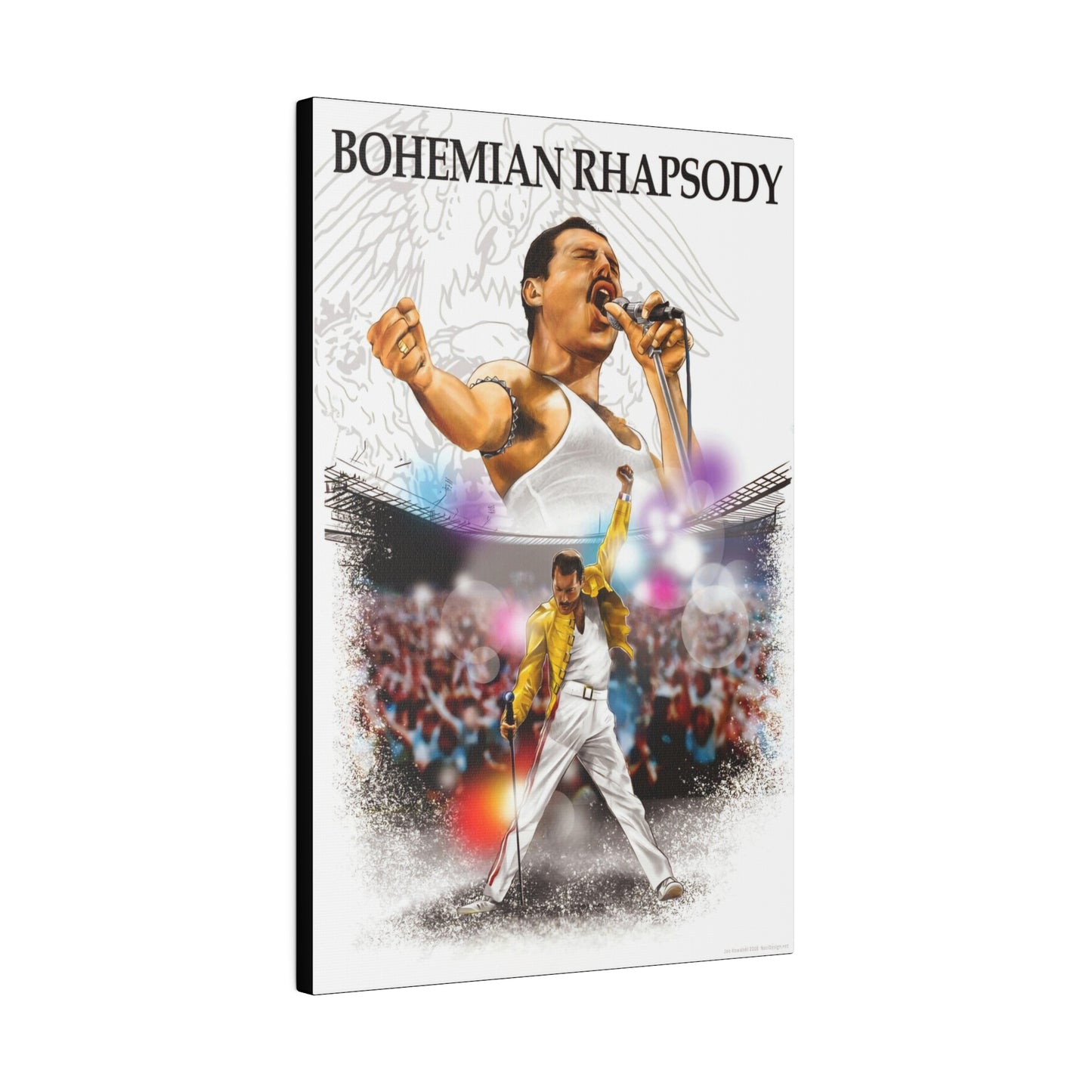 Bohemian Rhapsody Tribute: Freddy Mercury & Queen Canvas