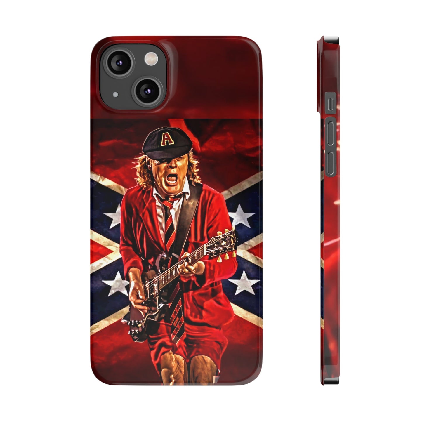 ACDC, with Angus Young Iphone 15, 14, 13, 12 Cases