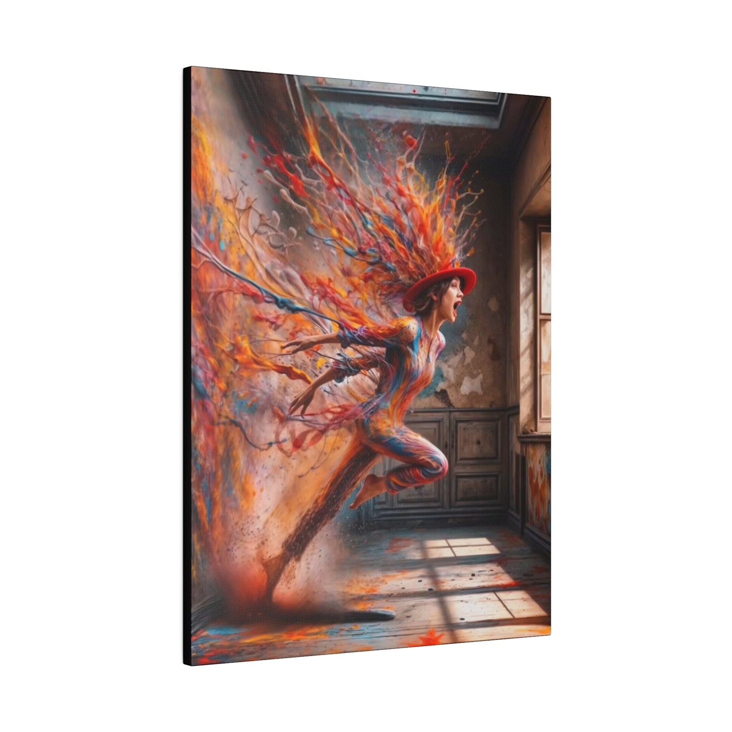 Breaking Through: A Spectrum of Paints - Canvas
