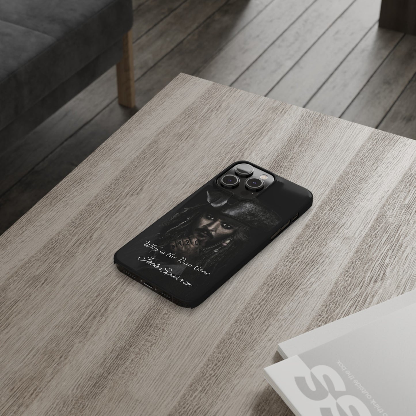 Captain Jack Sparrow: Where's the Rum? iPhone 15, 14, 13, 12 Cases