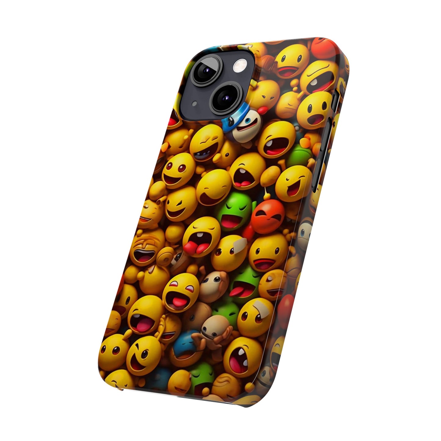 Colorful Emoji Iphone 15, 14, 13, 12 Cases