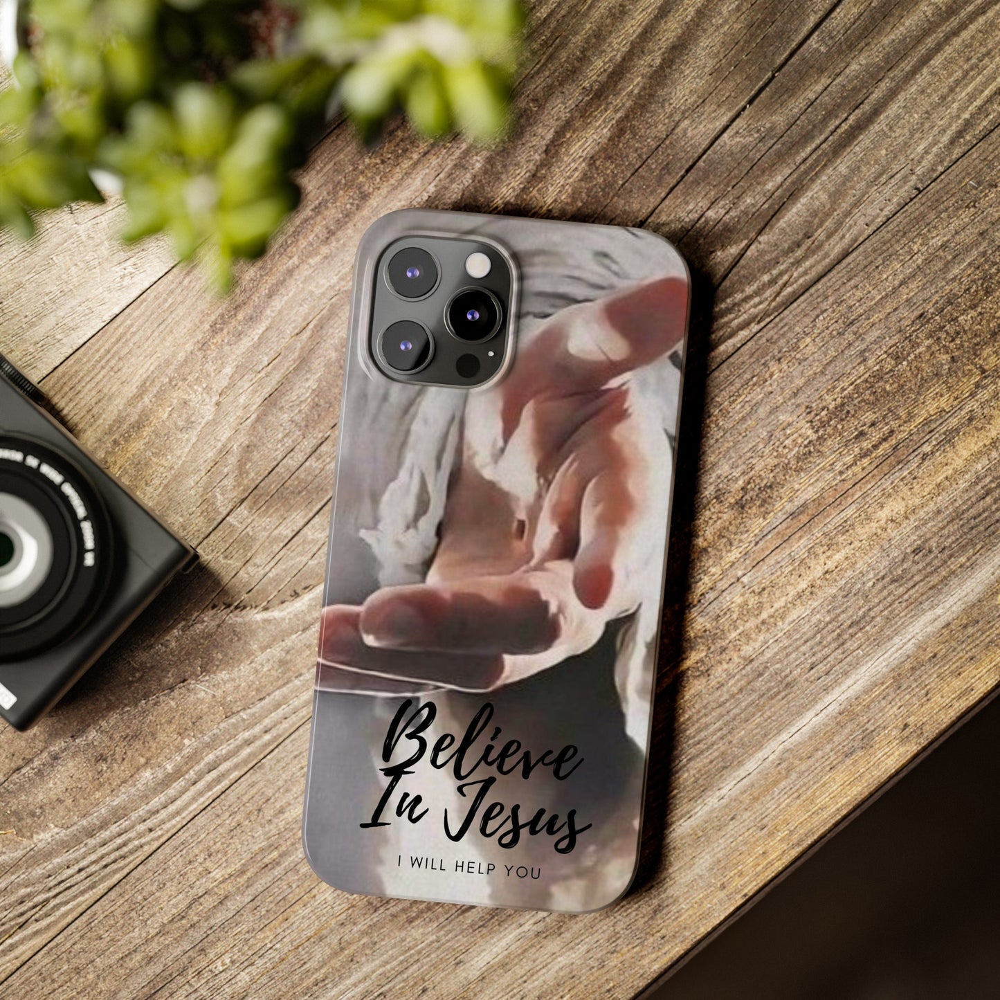 Believe: Jesus Reaches Out His Hand" iPhone 15, 14, 13, 12, Cases