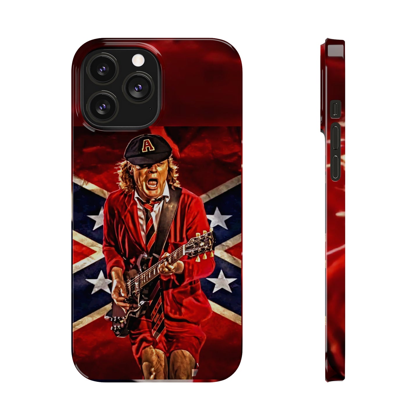 ACDC, with Angus Young Iphone 15, 14, 13, 12 Cases