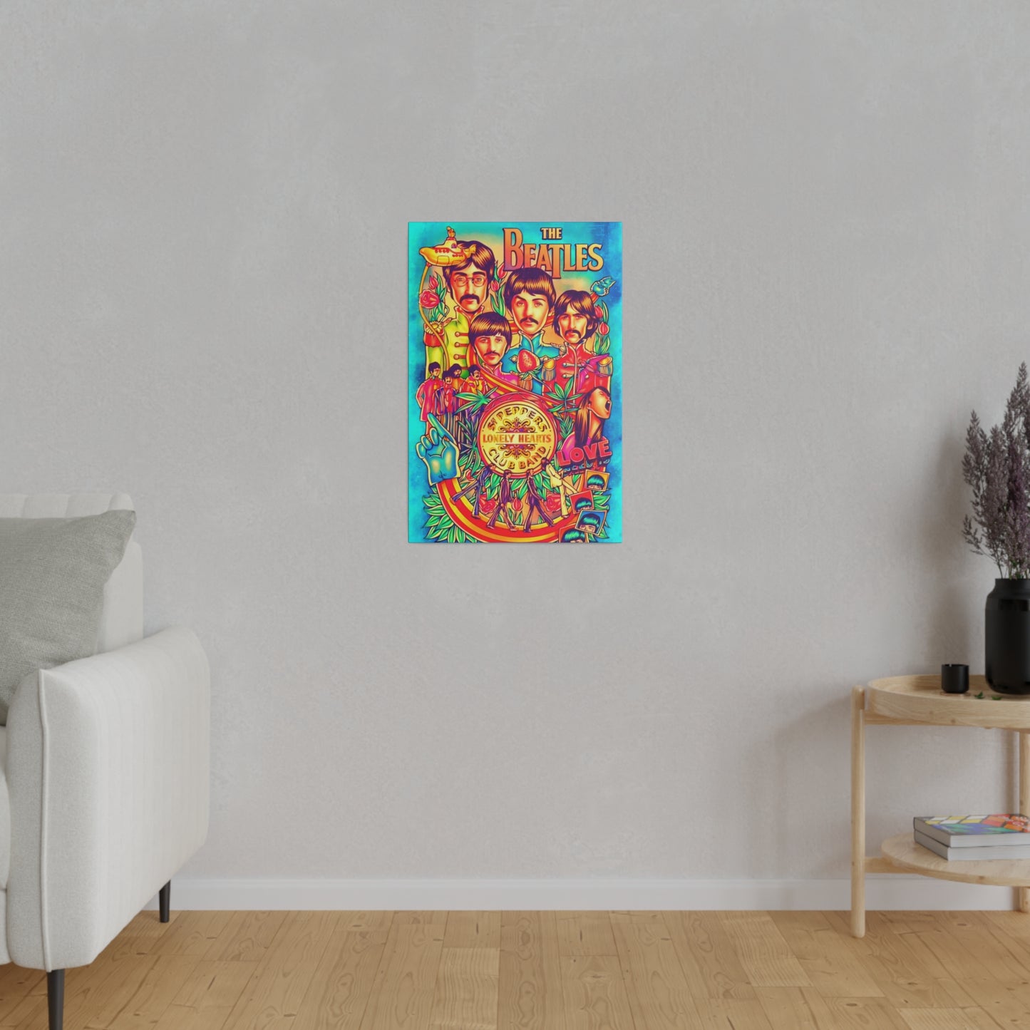 The Beatles, St Pepper Lonely Hearts Club band - Canvas