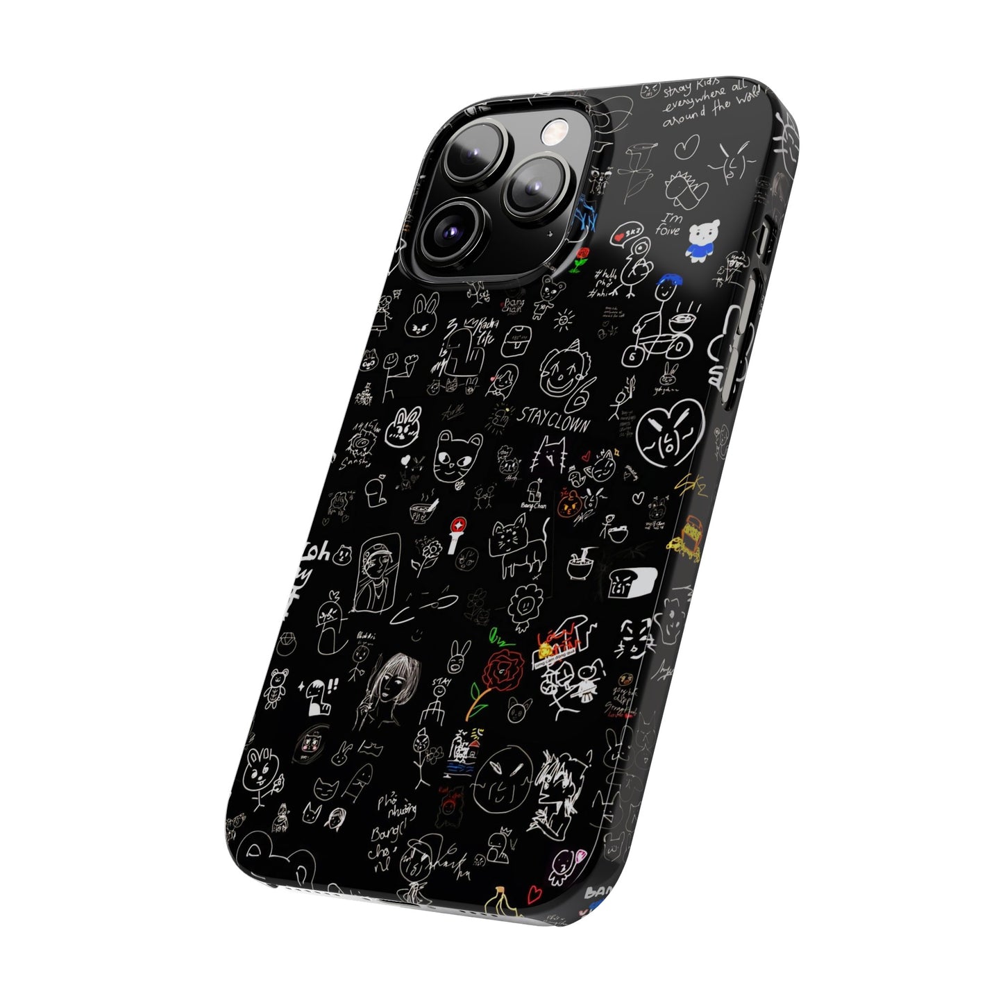 Kids Drawings Style Iphone 15, 14, 13, 12 Cases