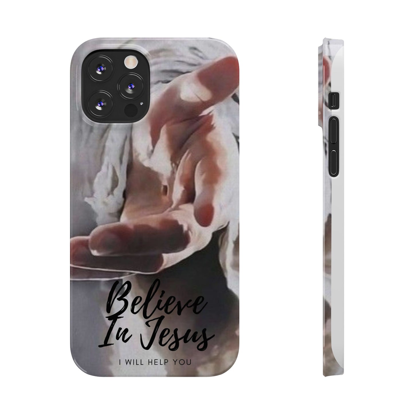 Believe: Jesus Reaches Out His Hand" iPhone 15, 14, 13, 12, Cases