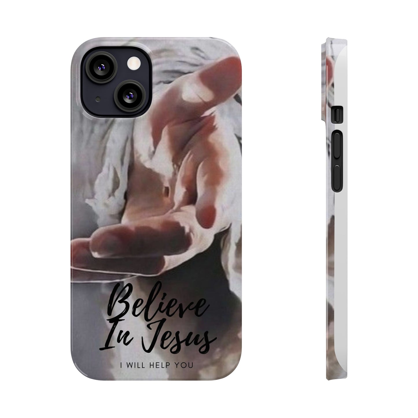 Believe: Jesus Reaches Out His Hand" iPhone 15, 14, 13, 12, Cases