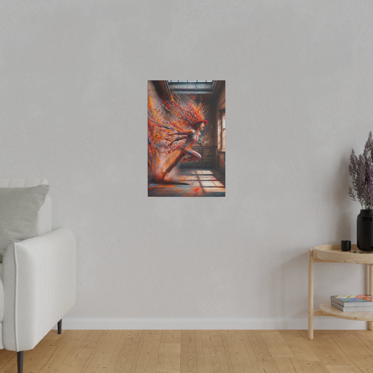 Breaking Through: A Spectrum of Paints - Canvas
