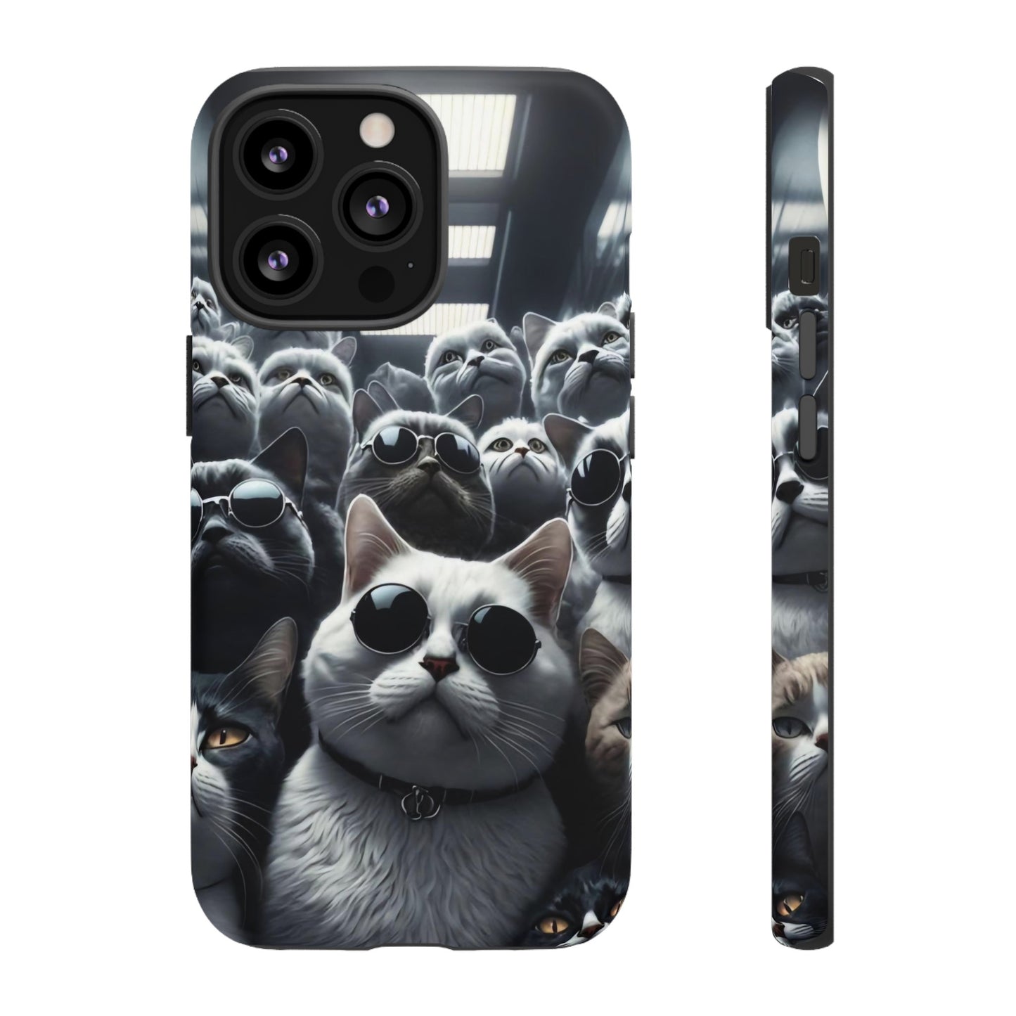 Cool Cats with Sunglasses" for iPhone 15, 14, 13, 12, 11 and Galaxy S23, S22 Cases